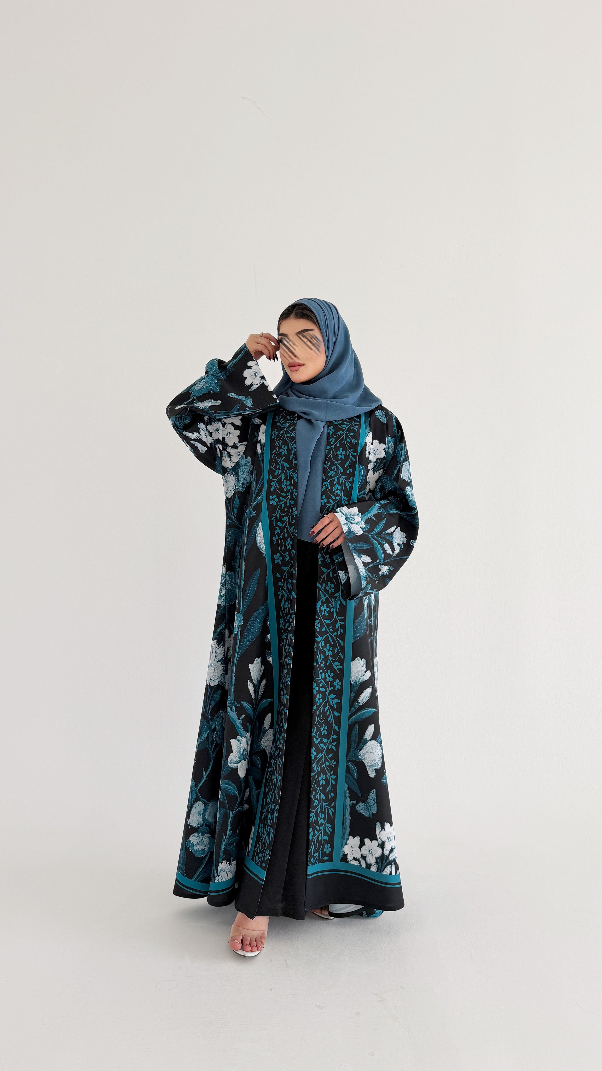 MWT1074 - عباية طباعة | Printed Abaya - Aya