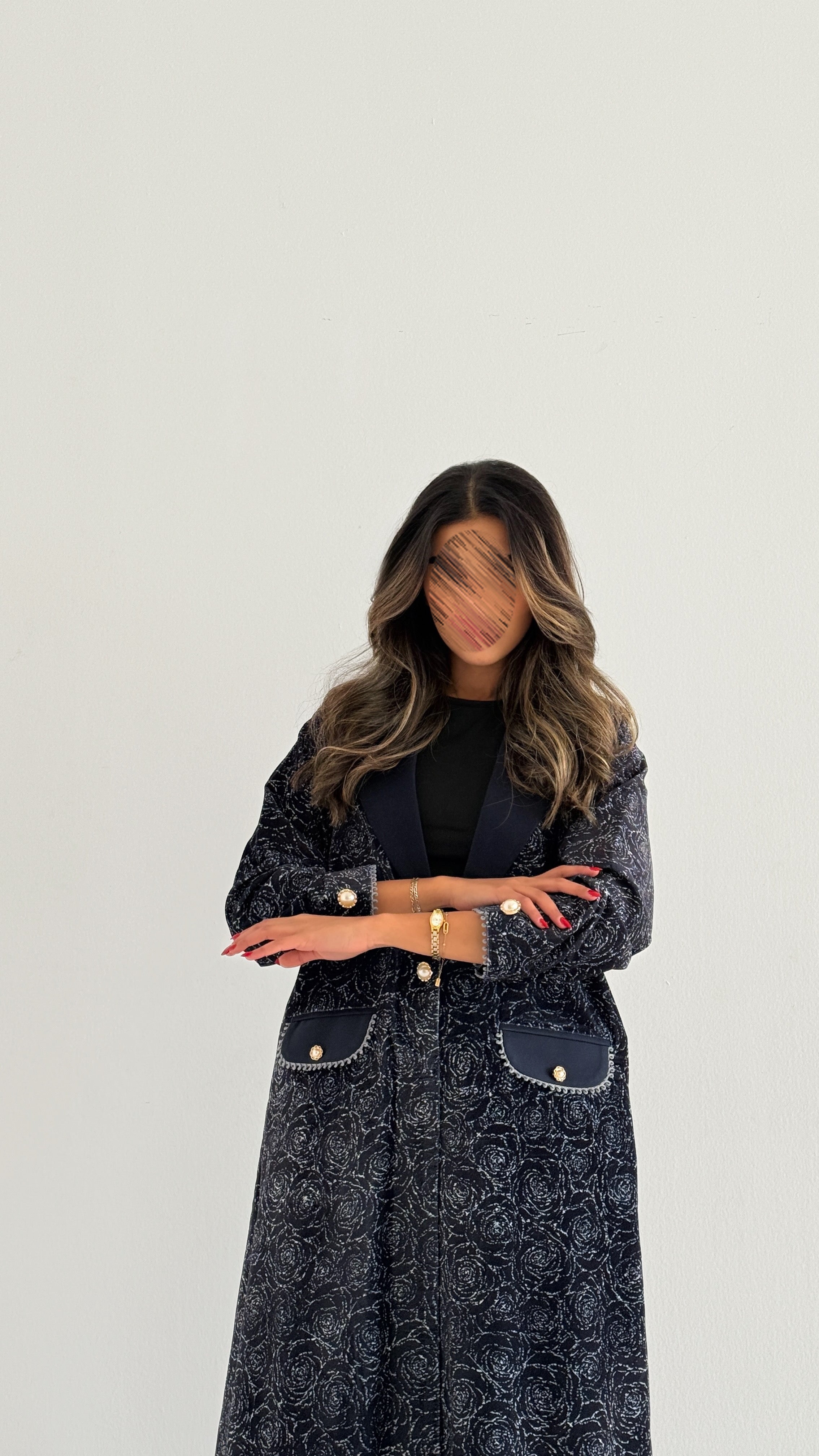 MWT752 - عباية بليزر برينت - Aya