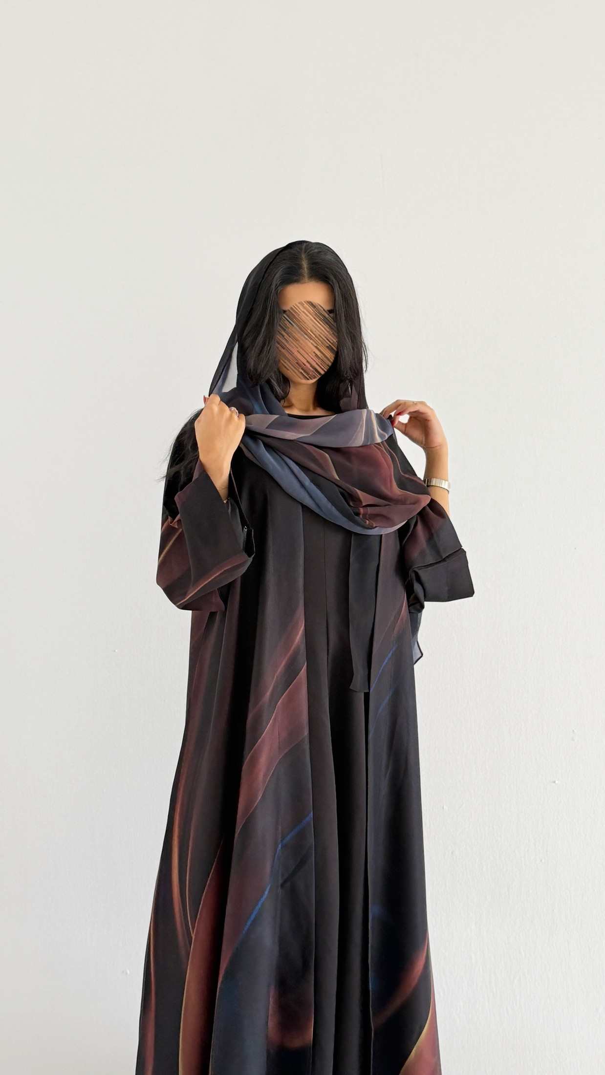 MWT1145 - عباية طباعة | Printed Abaya - Aya