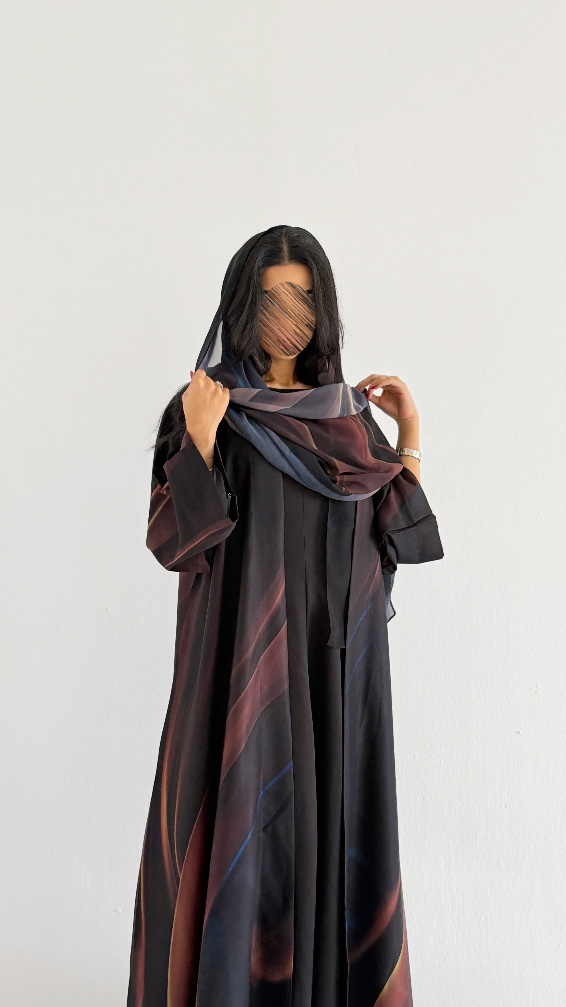 MWT1145 - عباية طباعة | Printed Abaya
