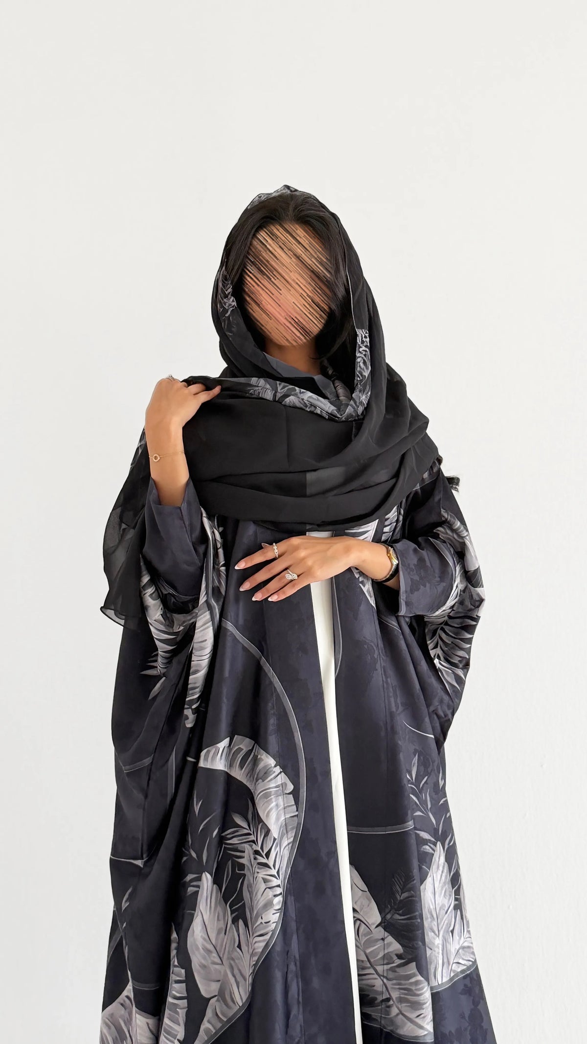 MWT1431 عباية طباعة | Printed Abaya