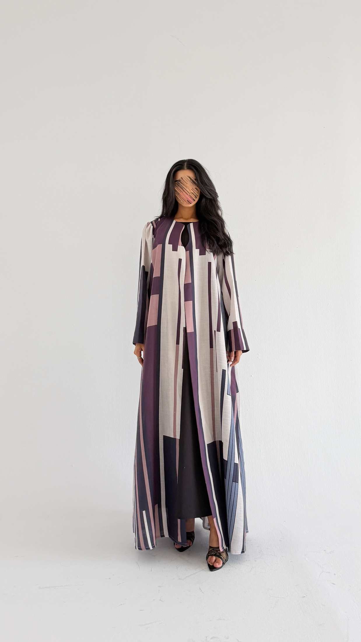 MWT1520 عباية طباعة | Printed Abaya - Aya