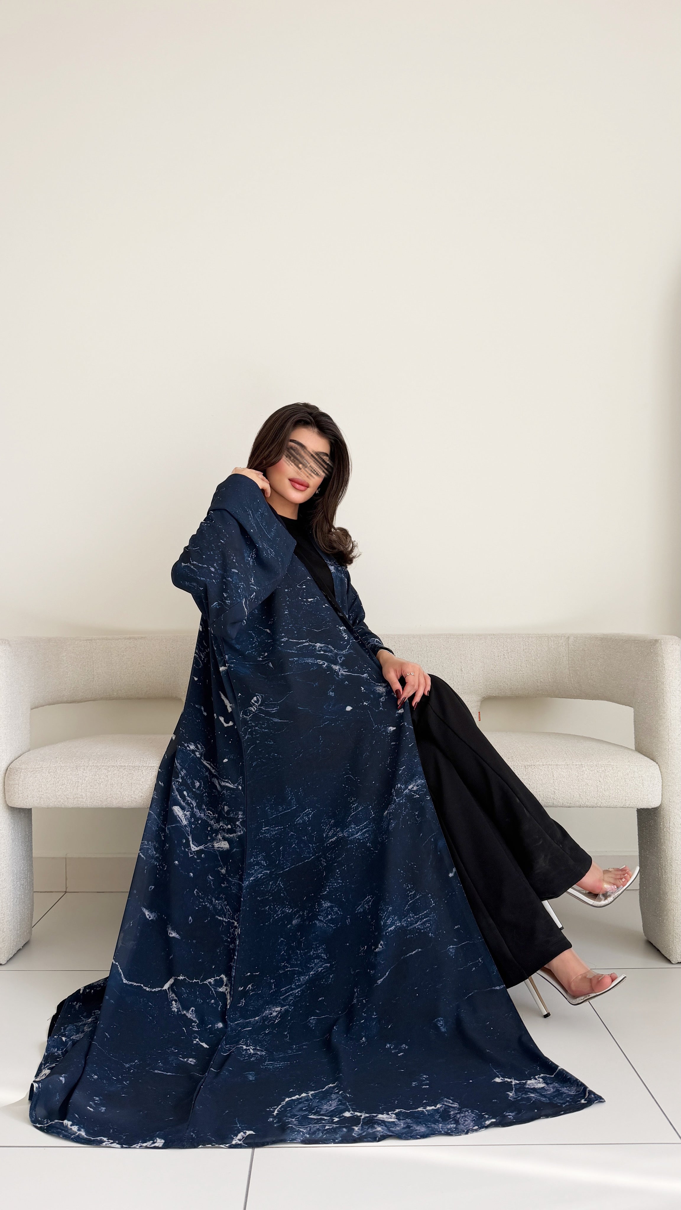MWT1070 - عباية طباعة | Printed Abaya - Aya