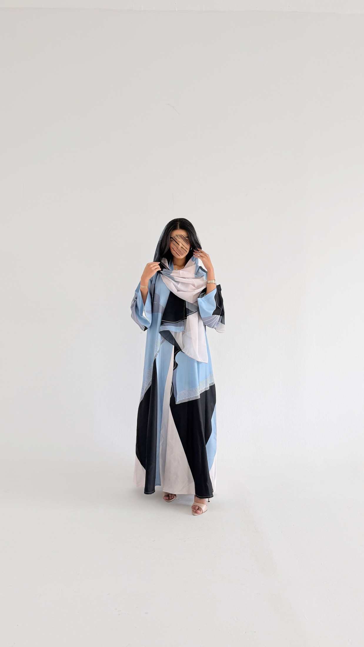 MWT1141 - عباية طباعة | Printed Abaya - Aya