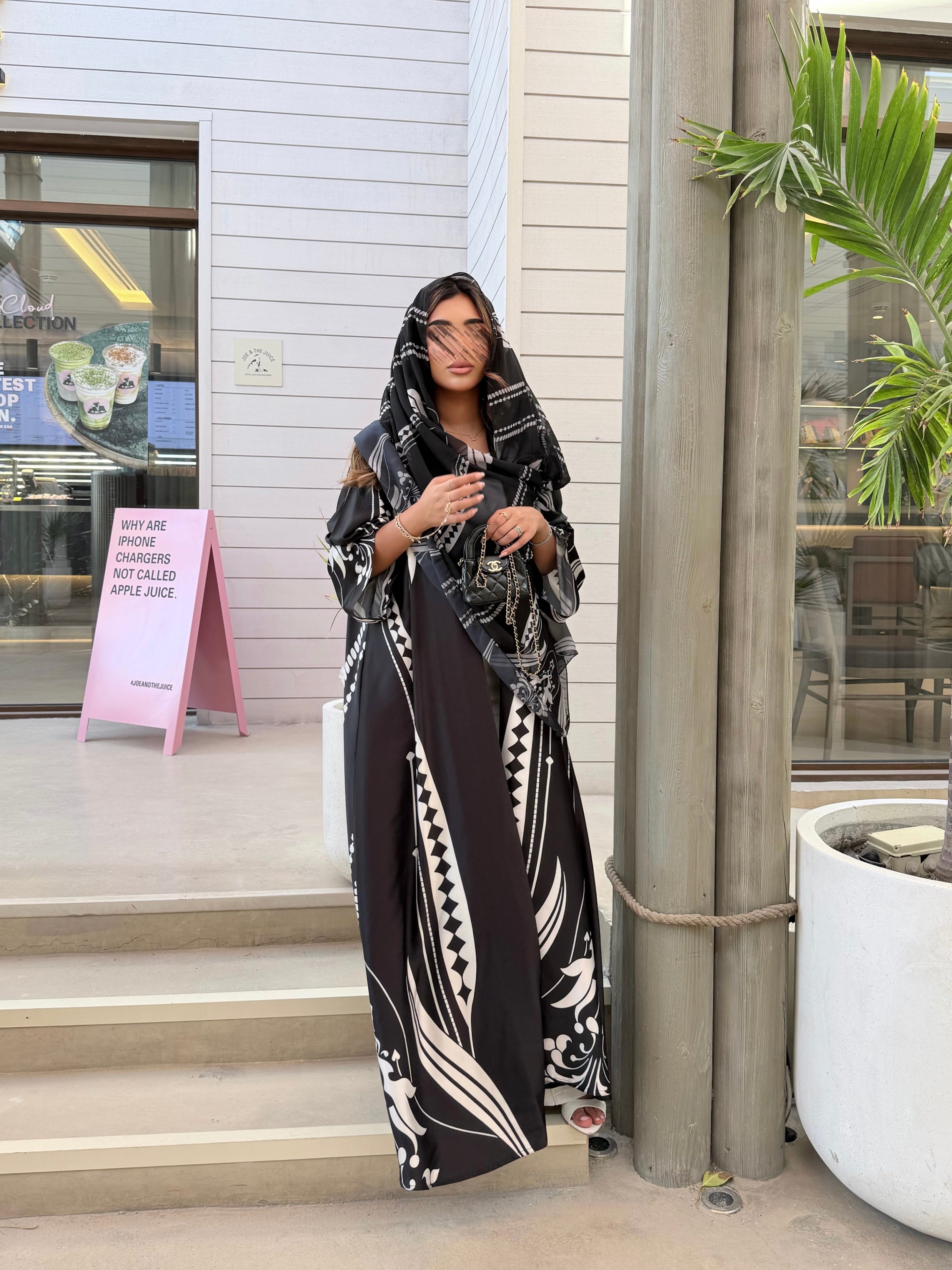 MWT1132 - عباية طباعة | Printed Abaya