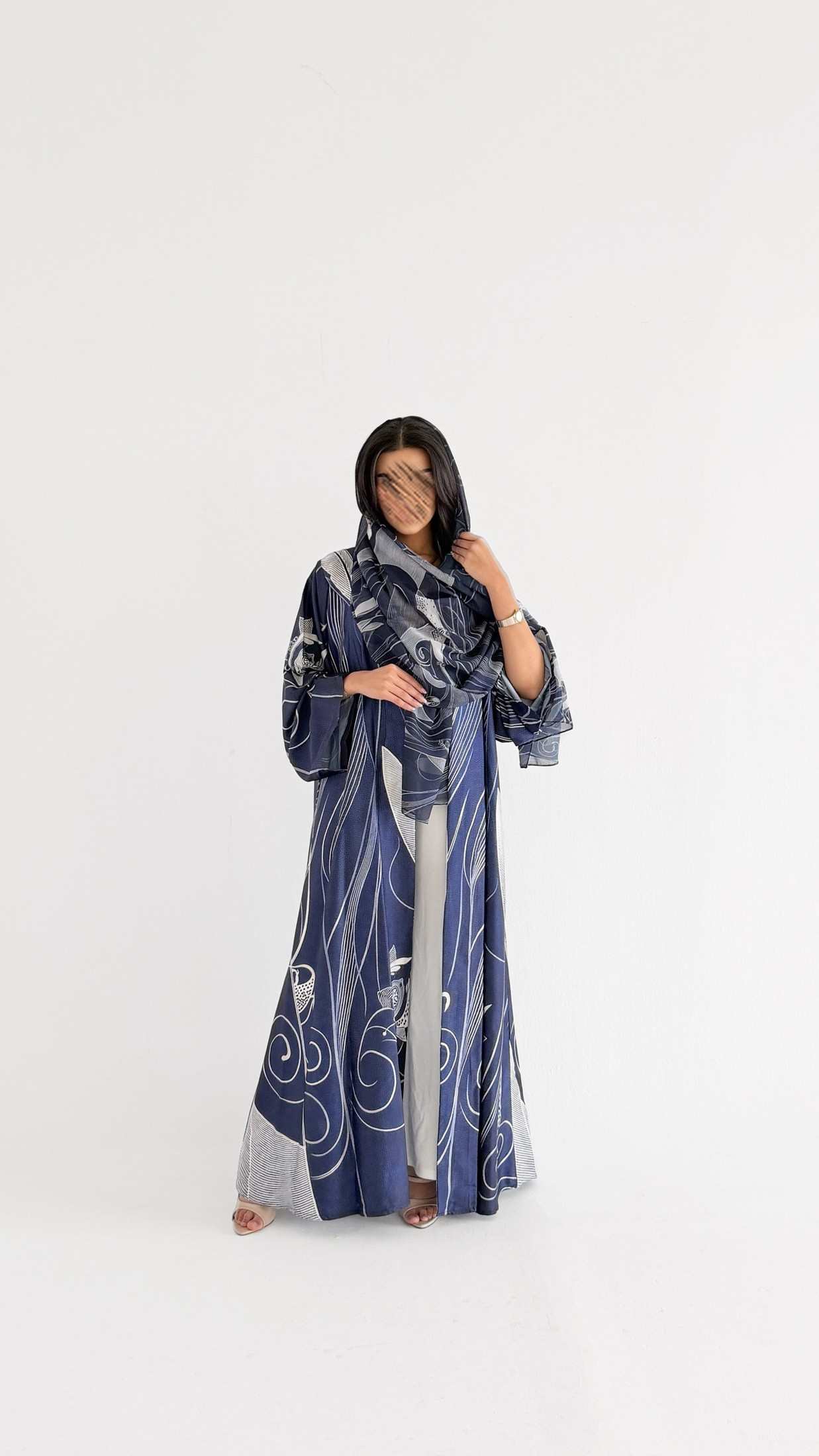 MWT1142 - عباية طباعة | Printed Abaya - Aya