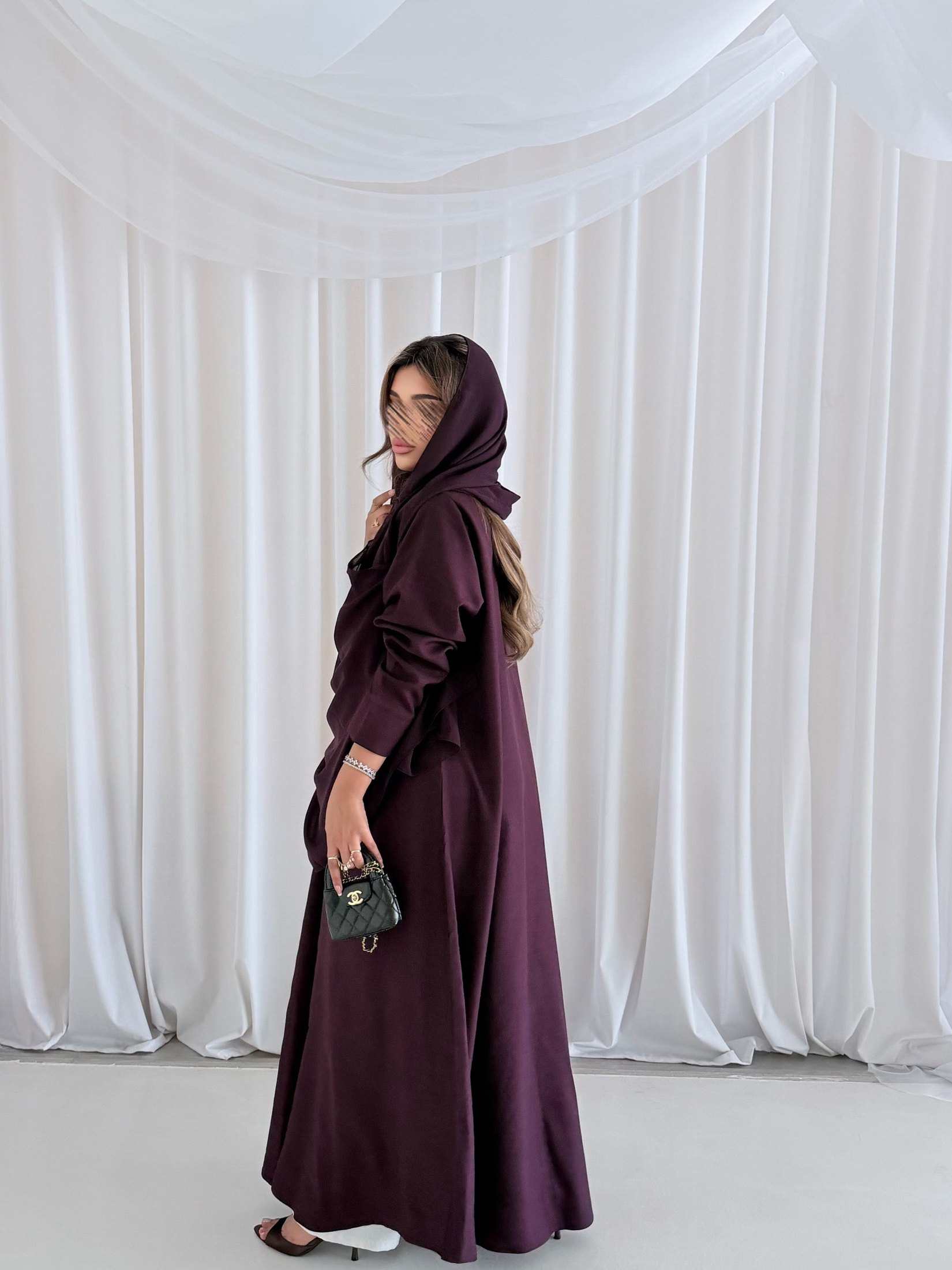 MWT1054 - عبايه موفي لنن - Aya