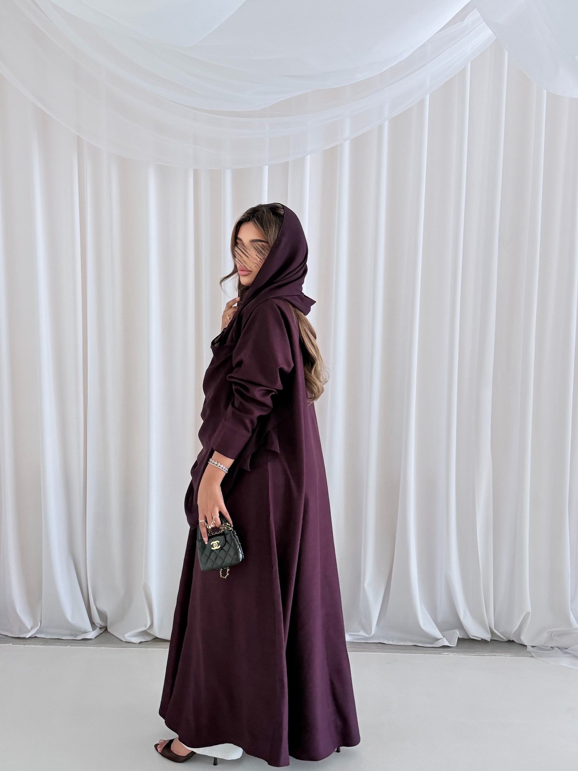 MWT1054 - عبايه موفي لنن - Aya