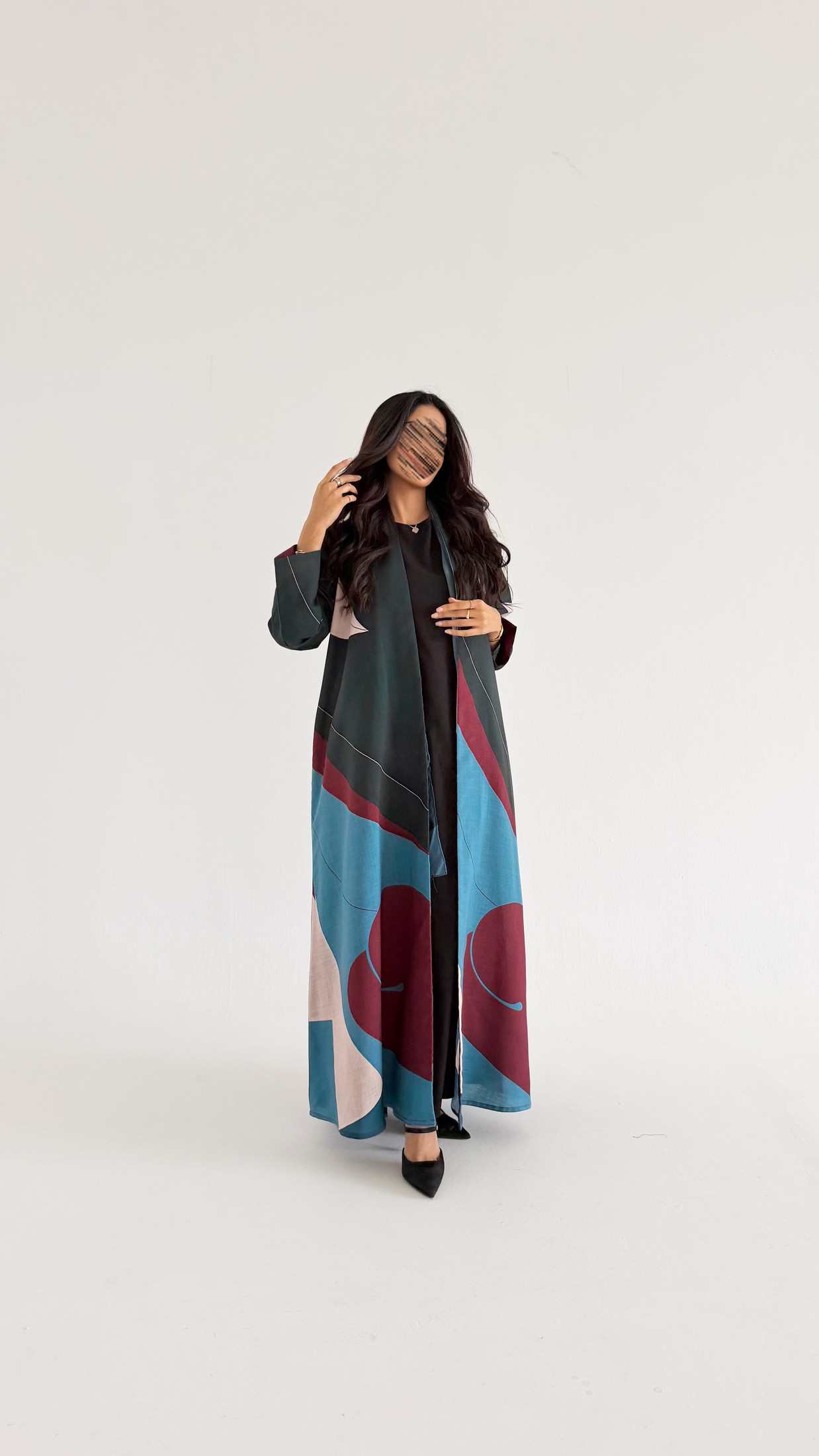 MWT1131 - عباية طباعة | Printed Abaya - Aya