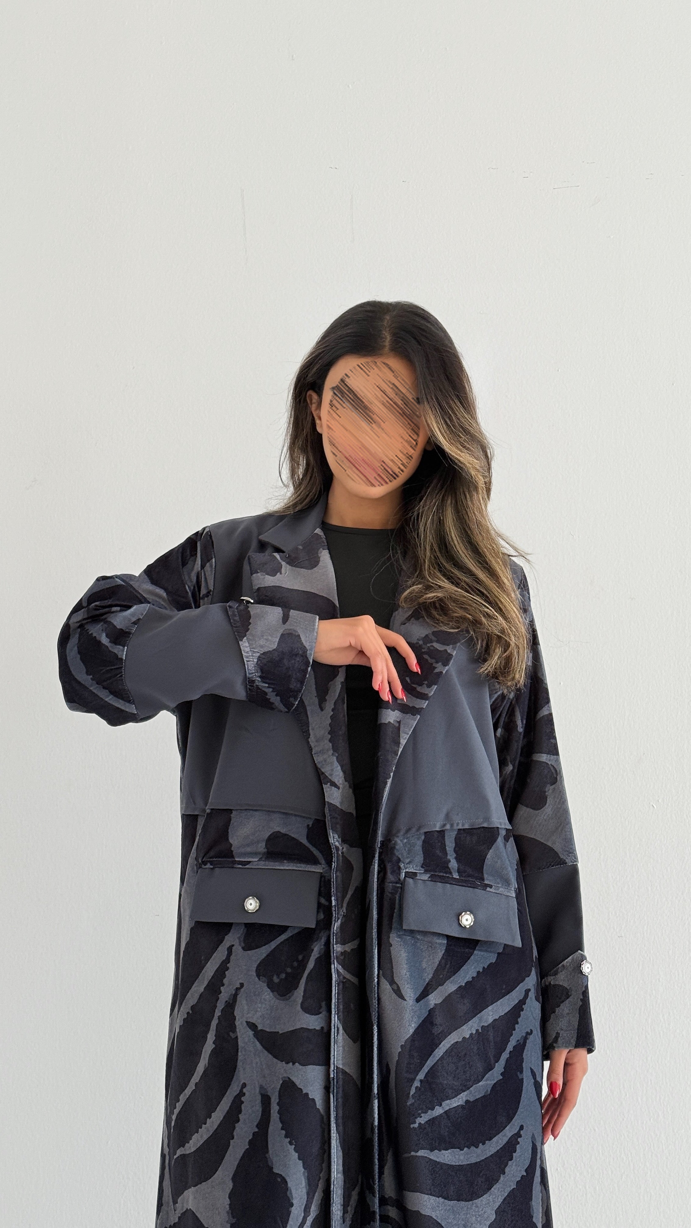 MWT759 - عباية بليزر برينت - Aya