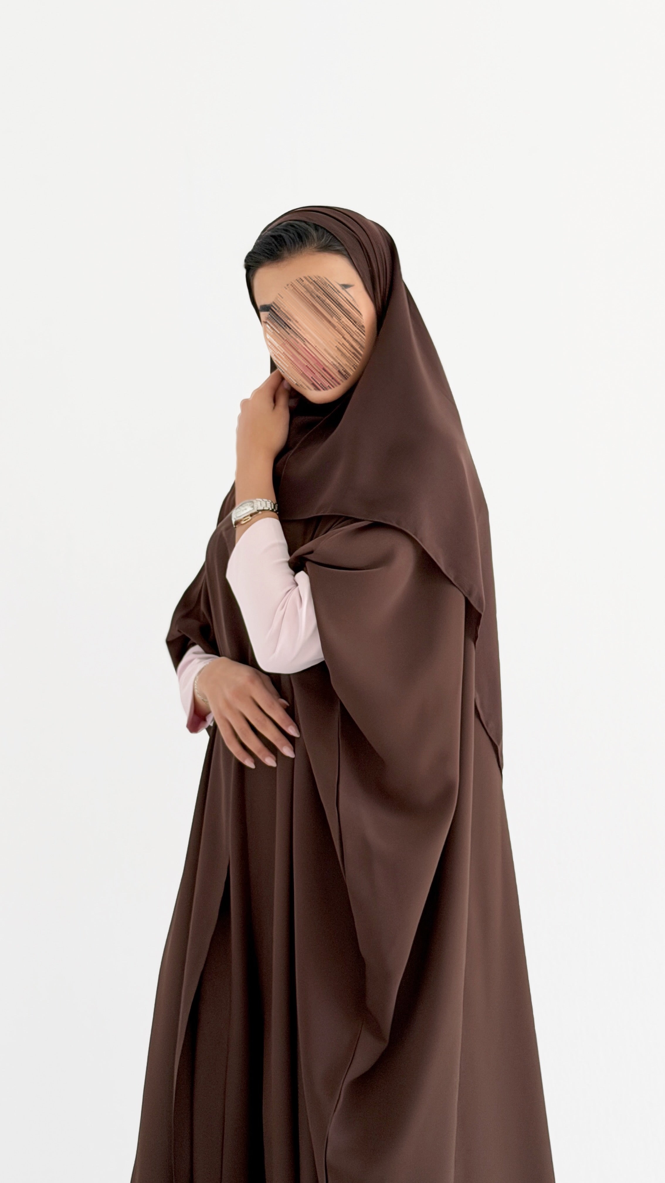 MW2015 - عباية كريب مع فستان كريب - Aya