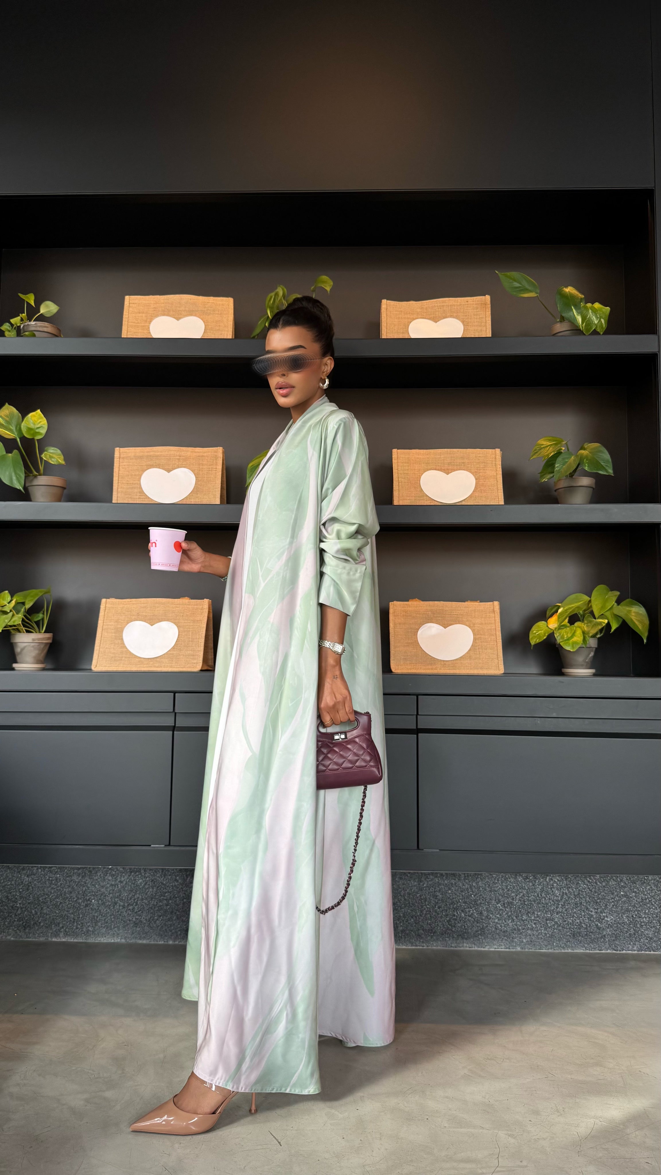 MW1476 -عباية مطبوعة صيفية | Ombre Breeze - Aya