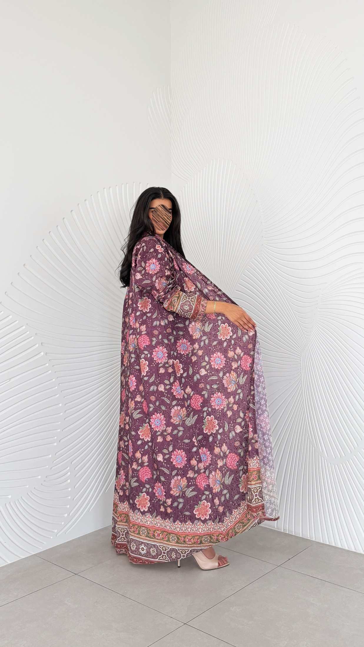 MWT2055 - عباية ركامة مشجرة - Aya