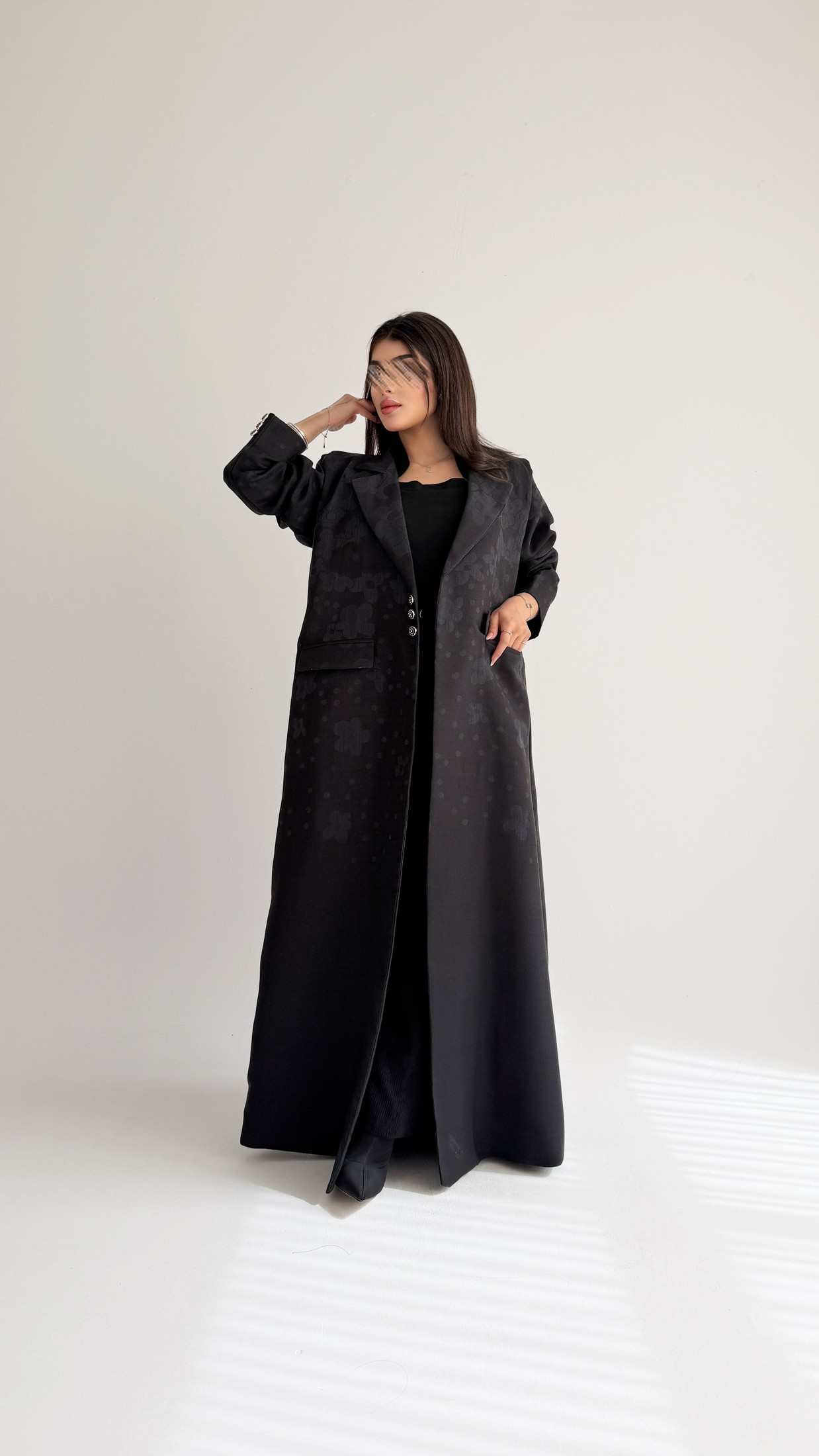 MWT1039 - عباية بليزر طباعة - Aya