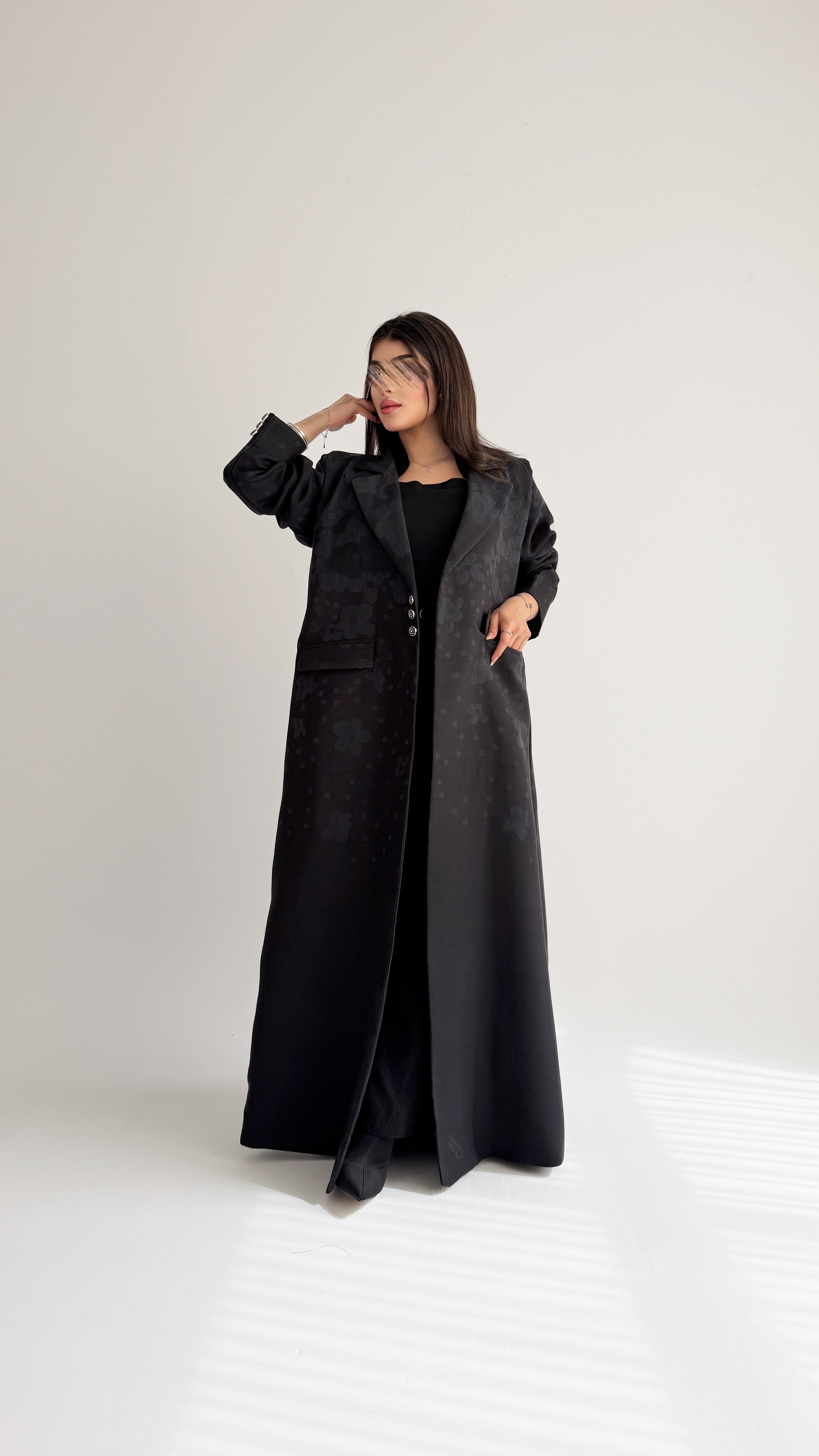 MWT1039 - عباية بليزر طباعة - Aya