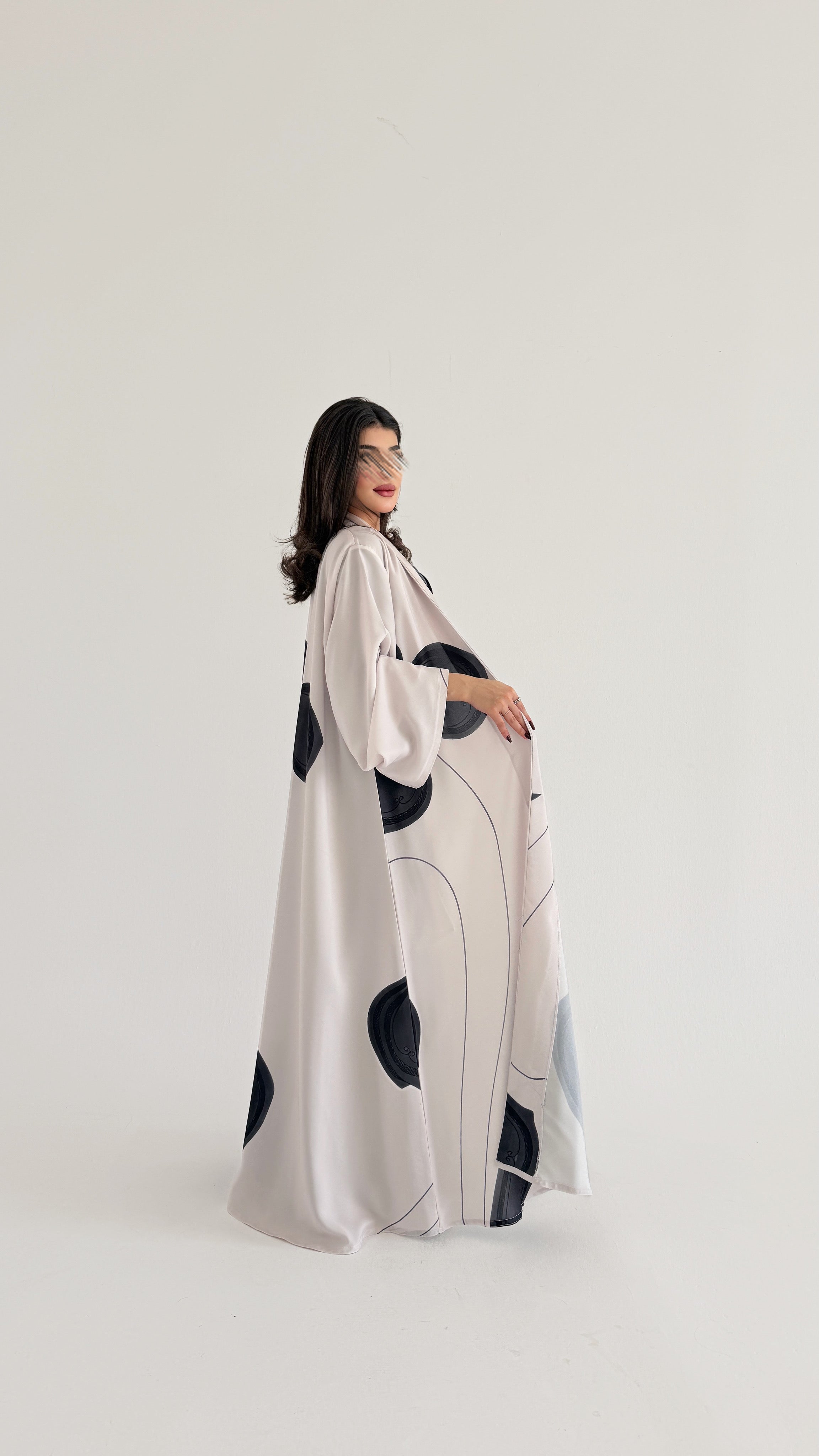 MWT1068 -عباية طباعة | Printed Abaya - Aya