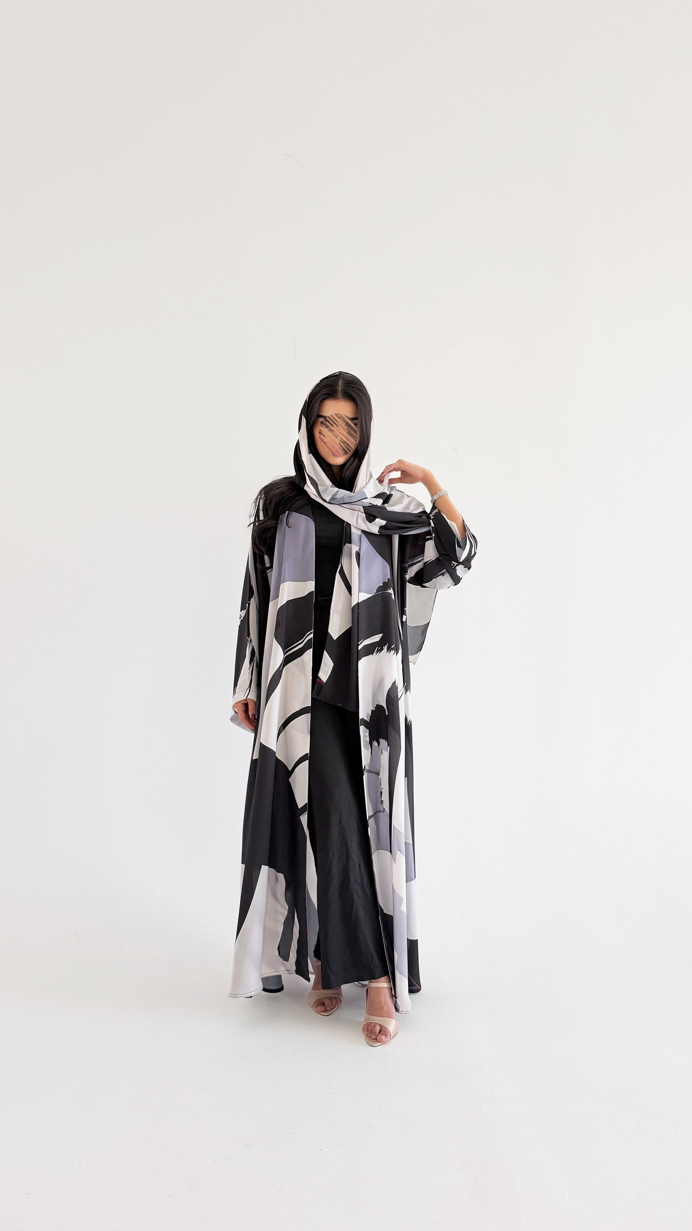 MWT1095 - عباية طباعة | Printed Abaya - Aya
