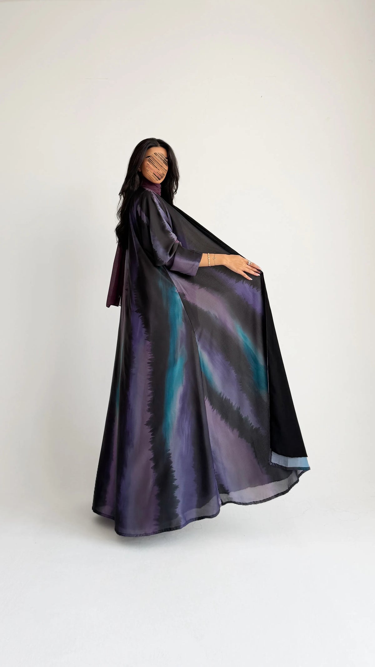 MWT2137 - عباية طباعة- Printed Abaya