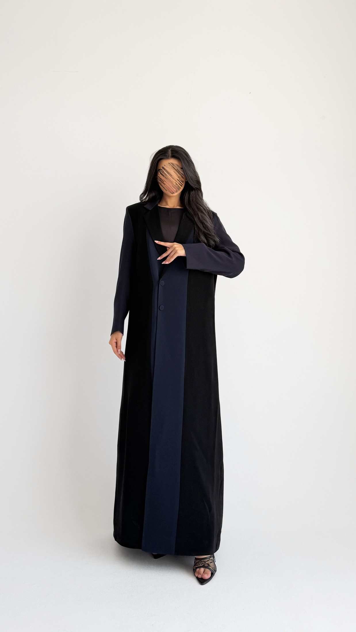 MWT1213 - عباية بليزر|  Blazer Abaya