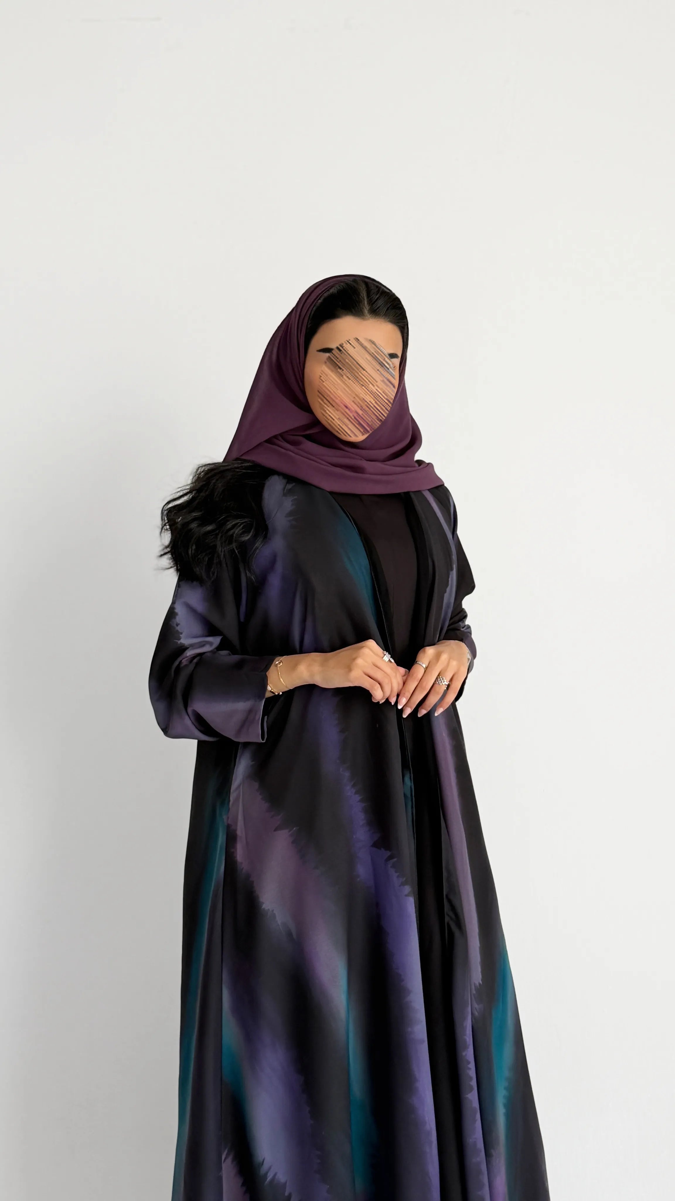 MWT2137 - عباية طباعة- Printed Abaya