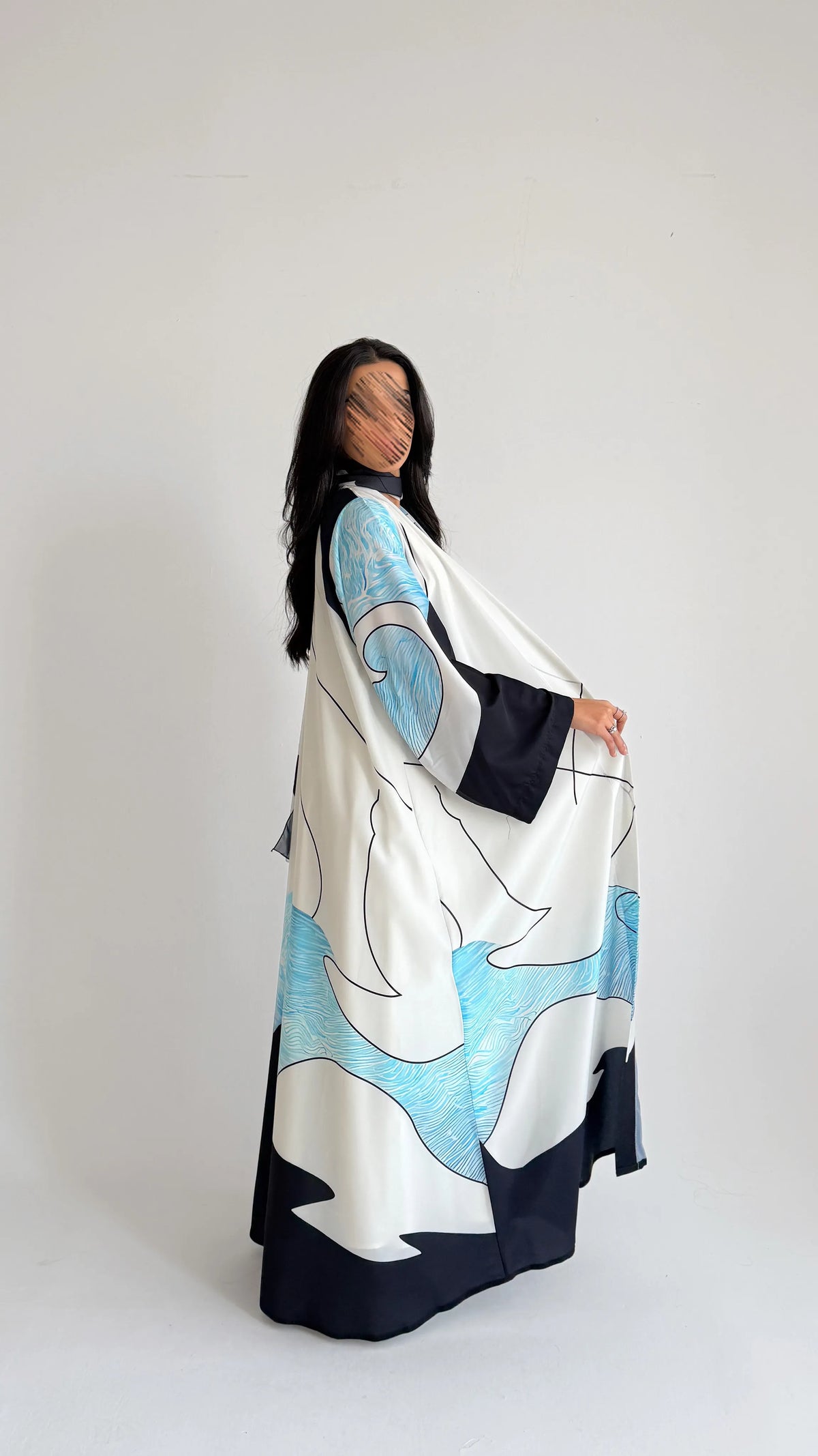 MWT1139 - عباية طباعة | Printed Abaya - Aya