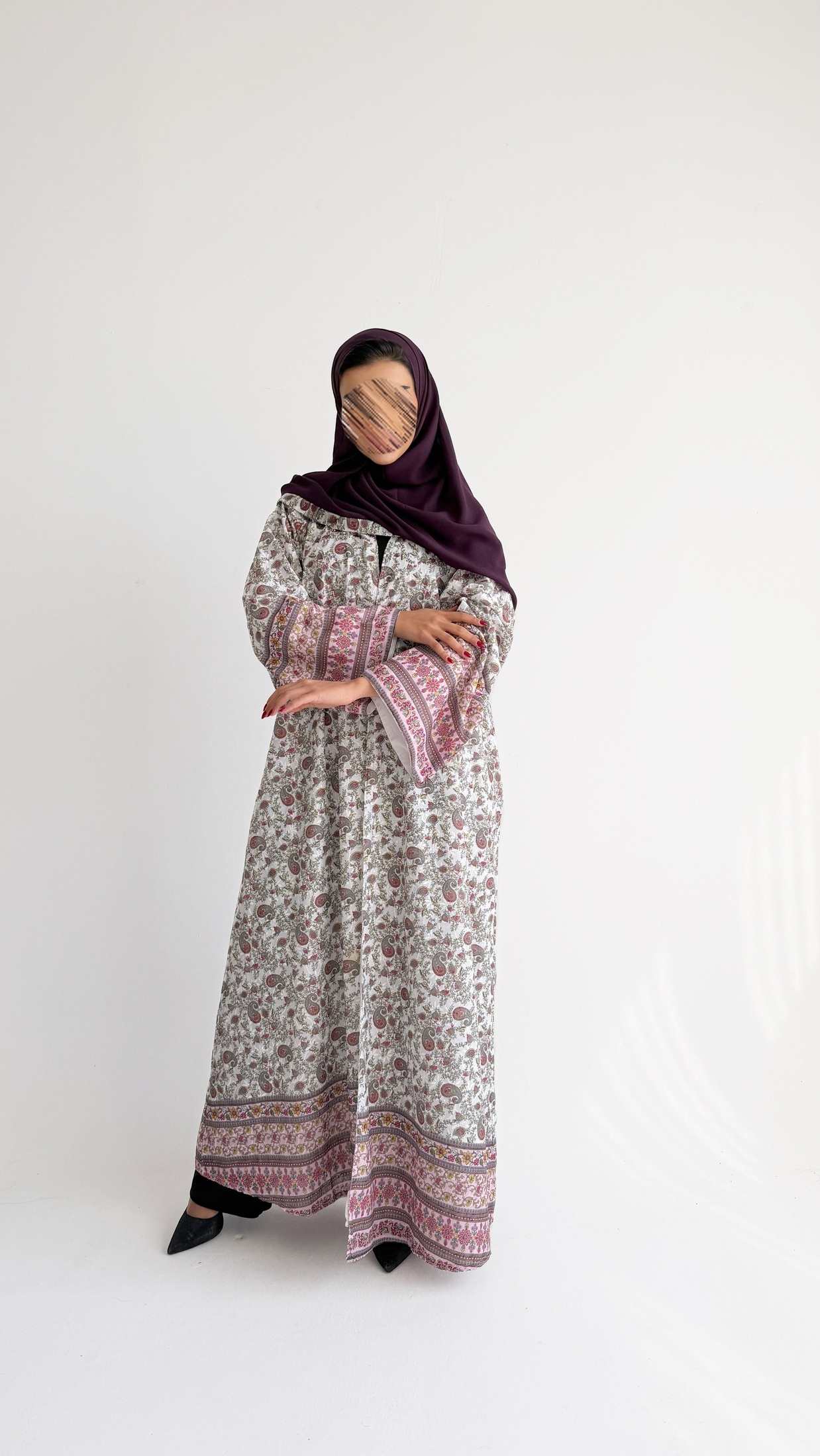 MWT569 - عباية ركامة مشجرة - Aya