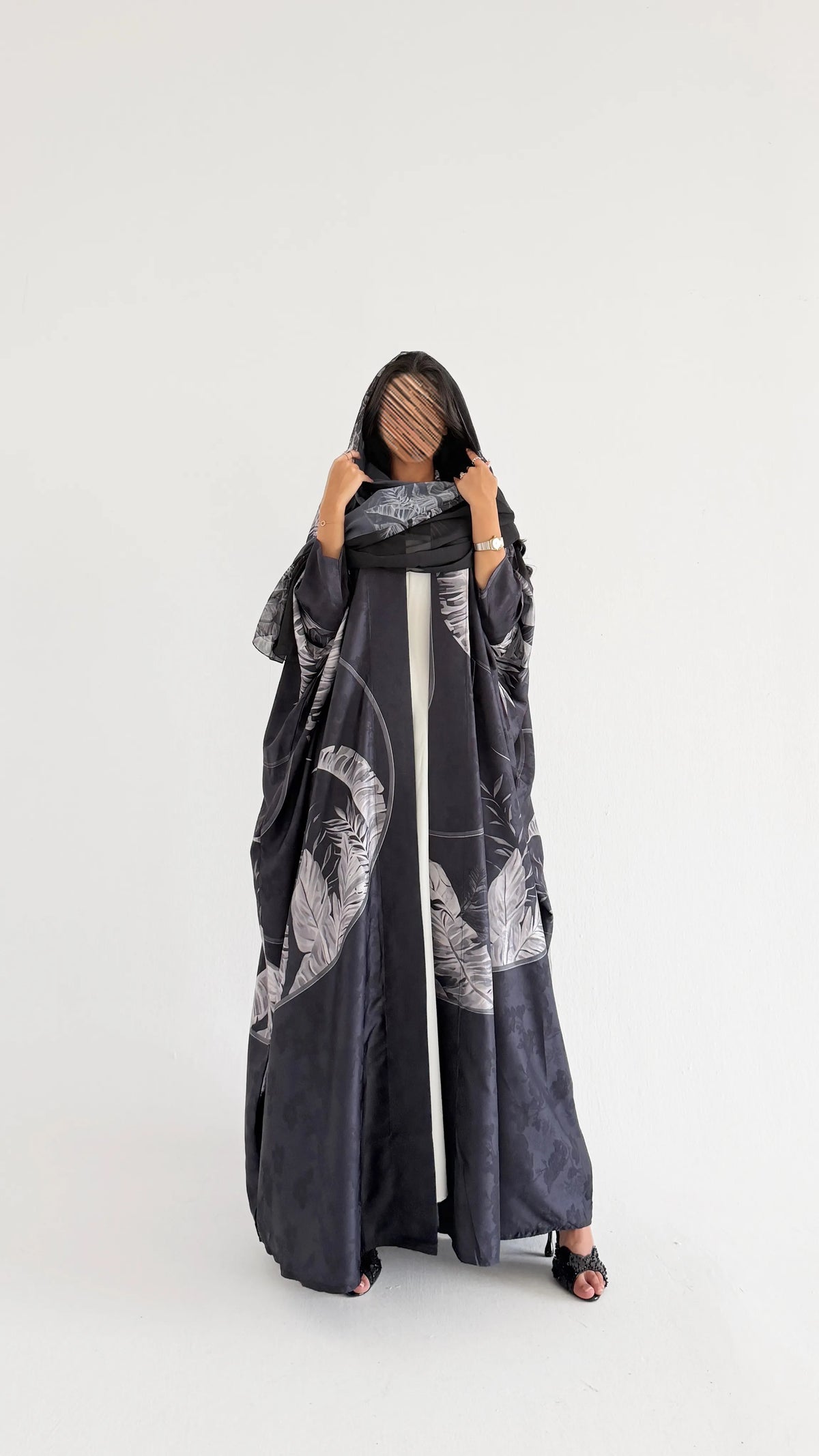 MWT1431 عباية طباعة | Printed Abaya
