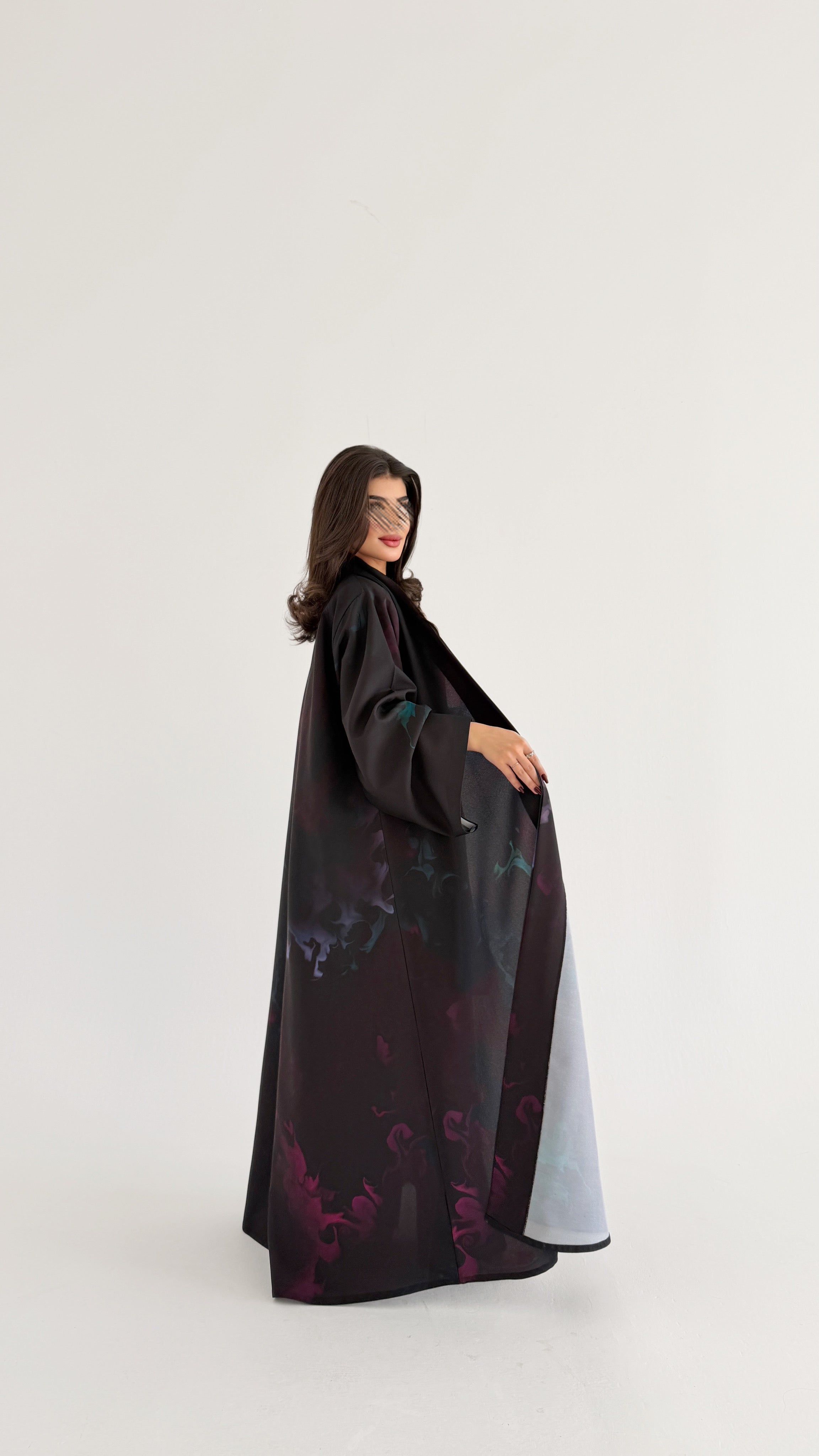 MWT1072 - عباية طباعة | Printed Abaya - Aya