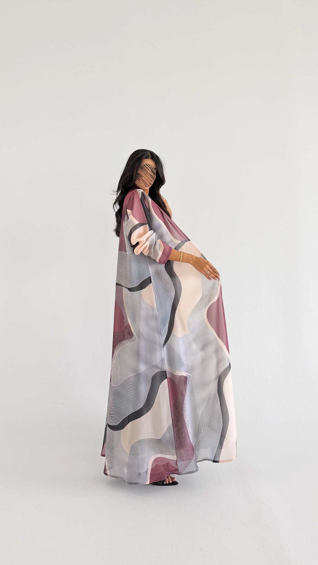 MWT2098 - Summer Printed Abaya |  عباية صيفية طباعة - Aya