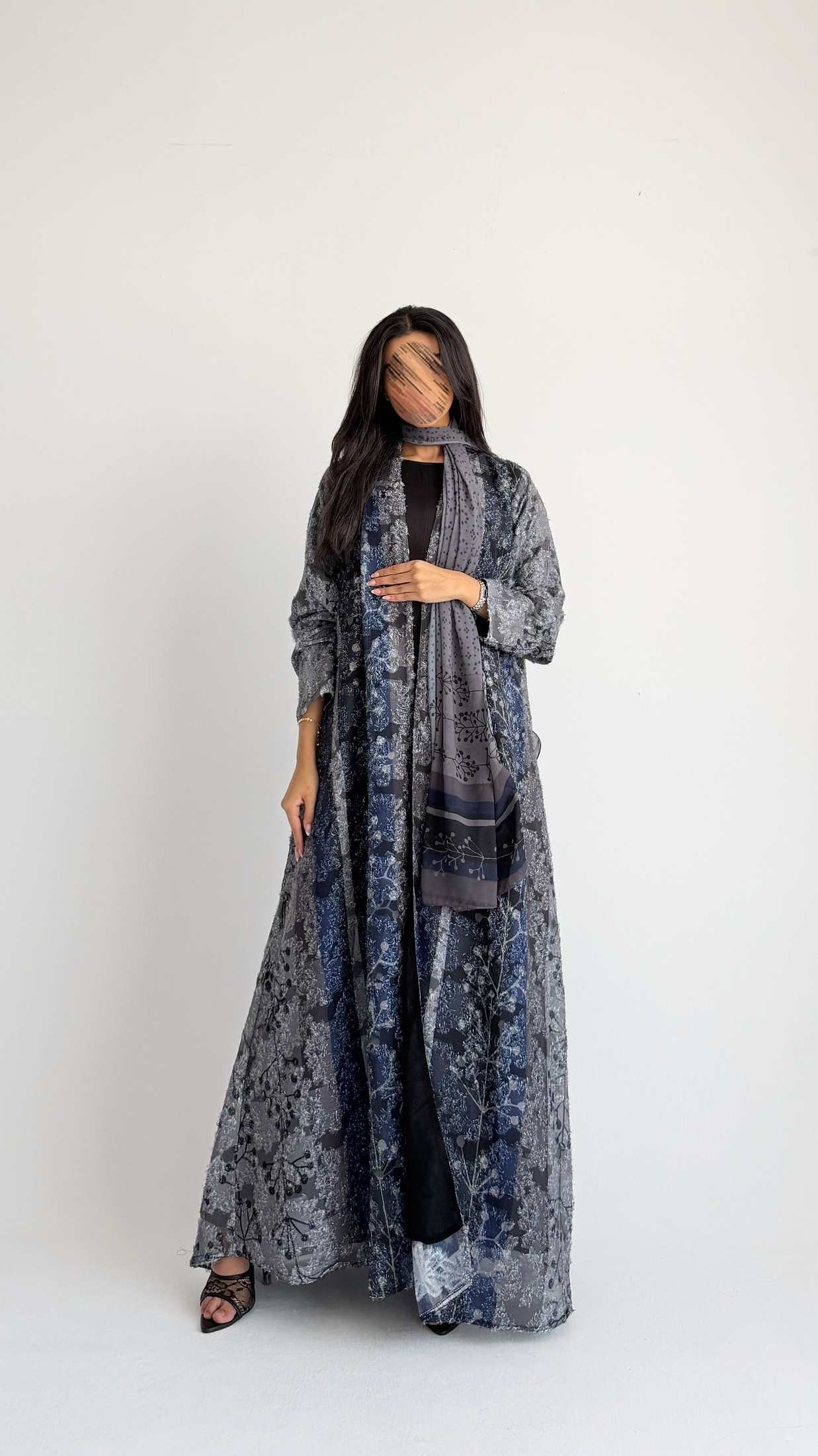 MWT1365 عباية طباعة | Printed Abaya - Aya