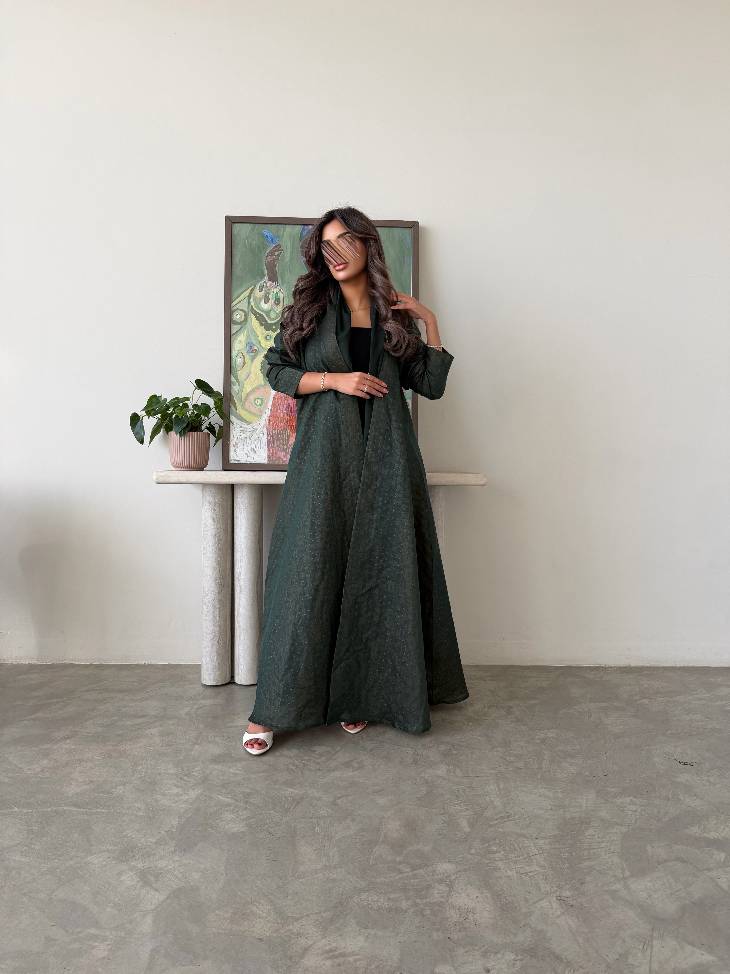 MWT768 - عباية لنن هندي - Aya