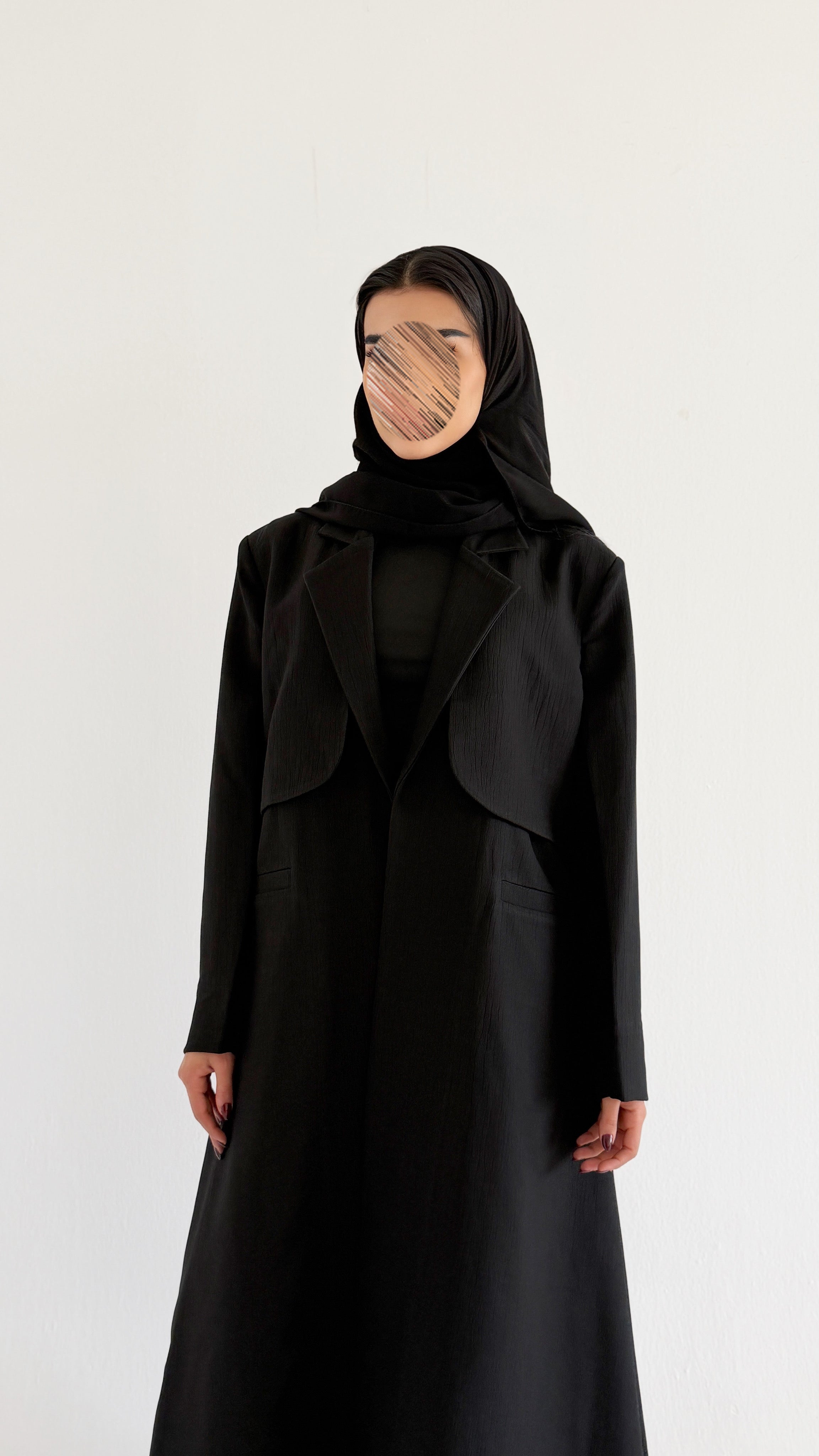 MW2091 - عباية جاكار أنيقة بقصّة بليزر عصرية - Aya