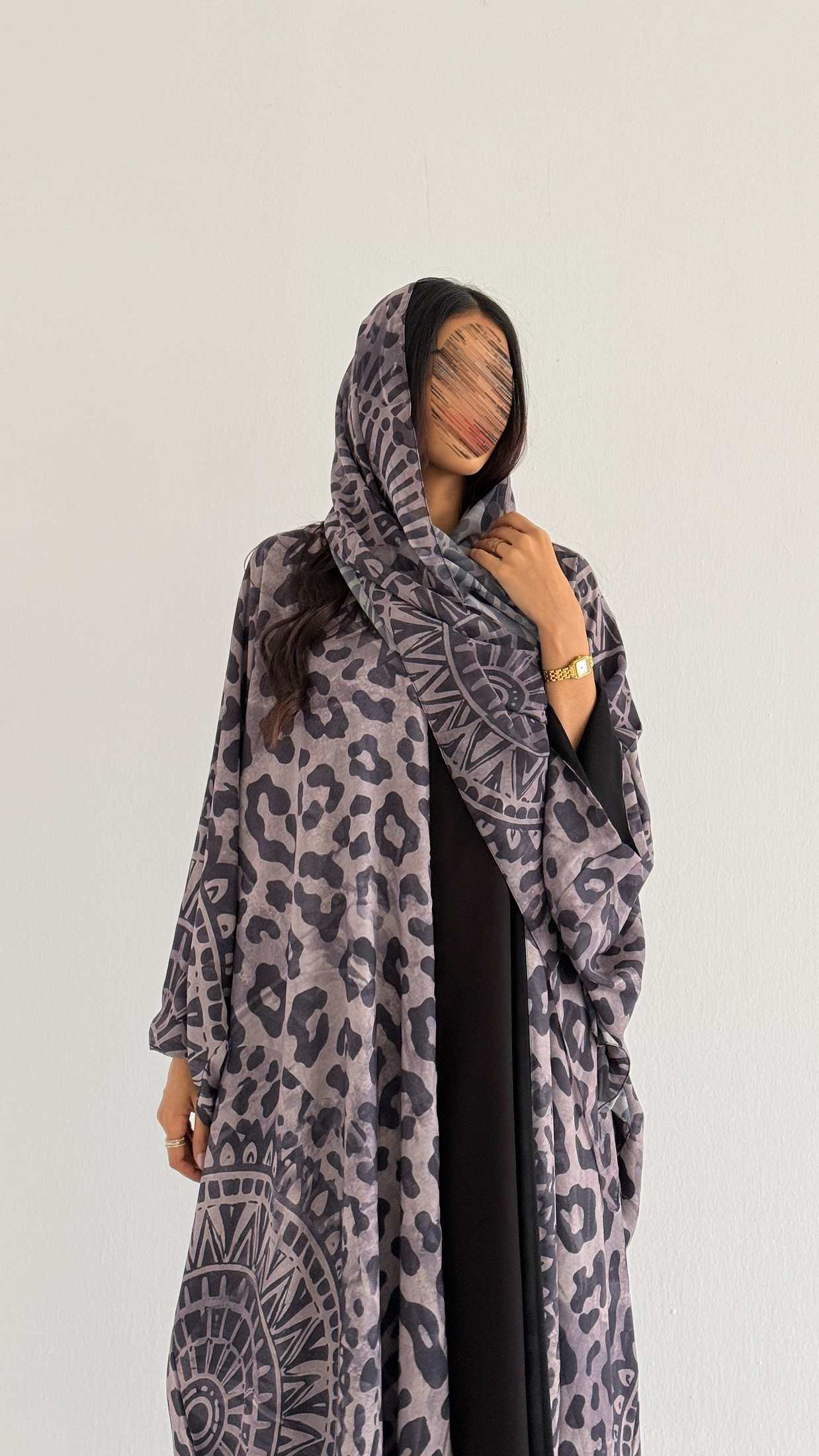 MWT1170 - عباية طباعة | Printed Abaya - Aya