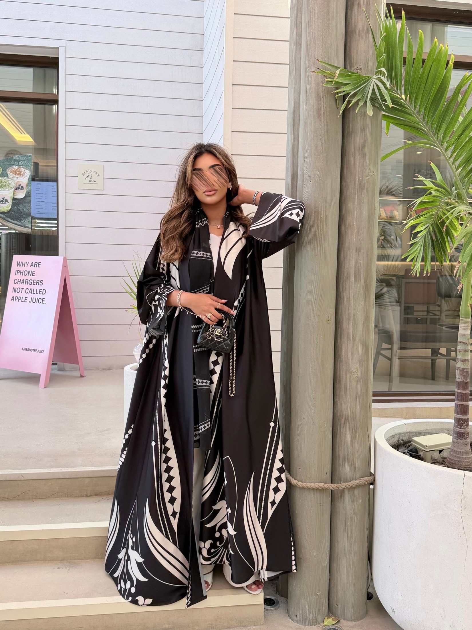 MWT1132 - عباية طباعة | Printed Abaya - Aya