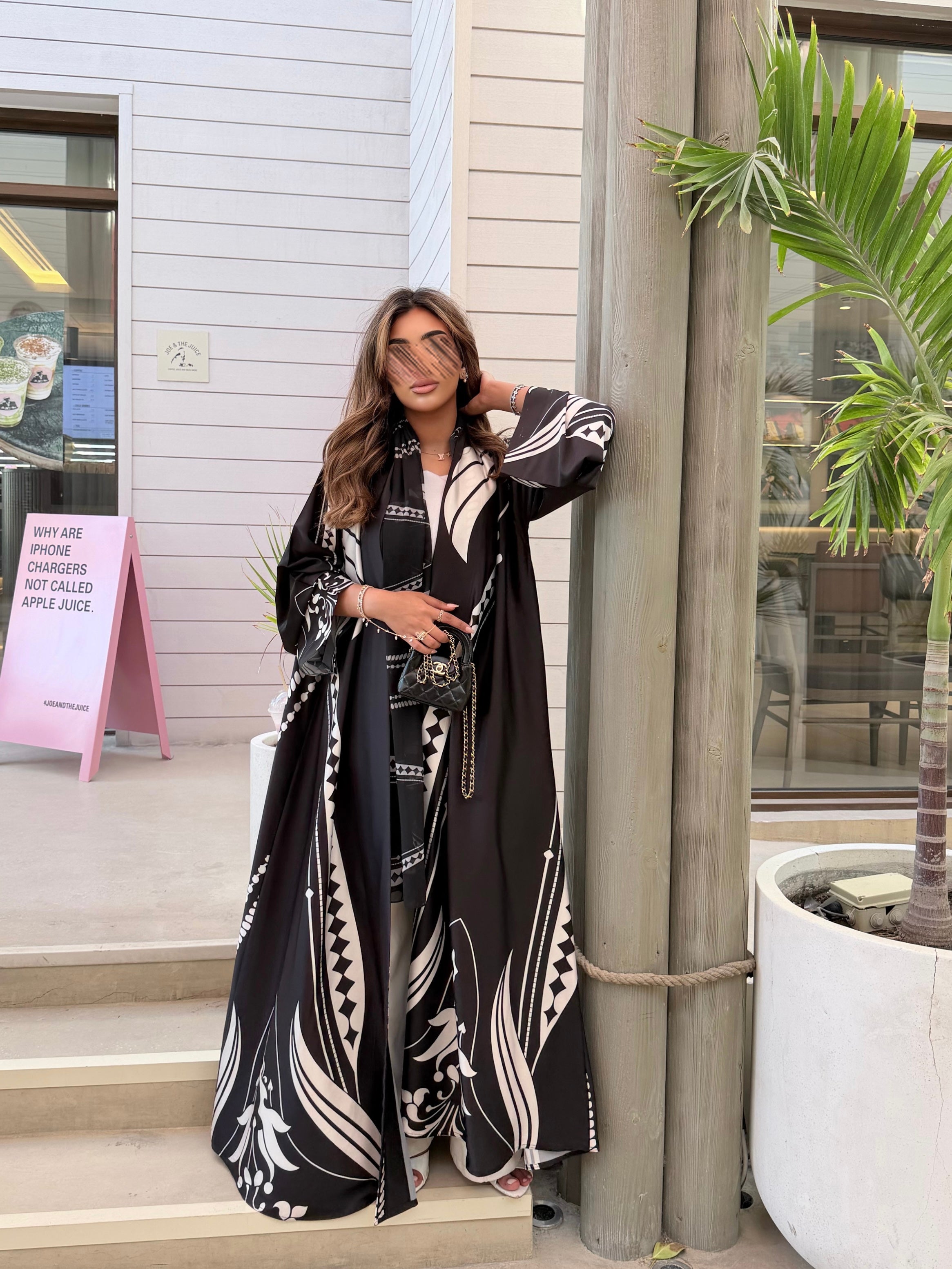 MWT1132 - عباية طباعة | Printed Abaya