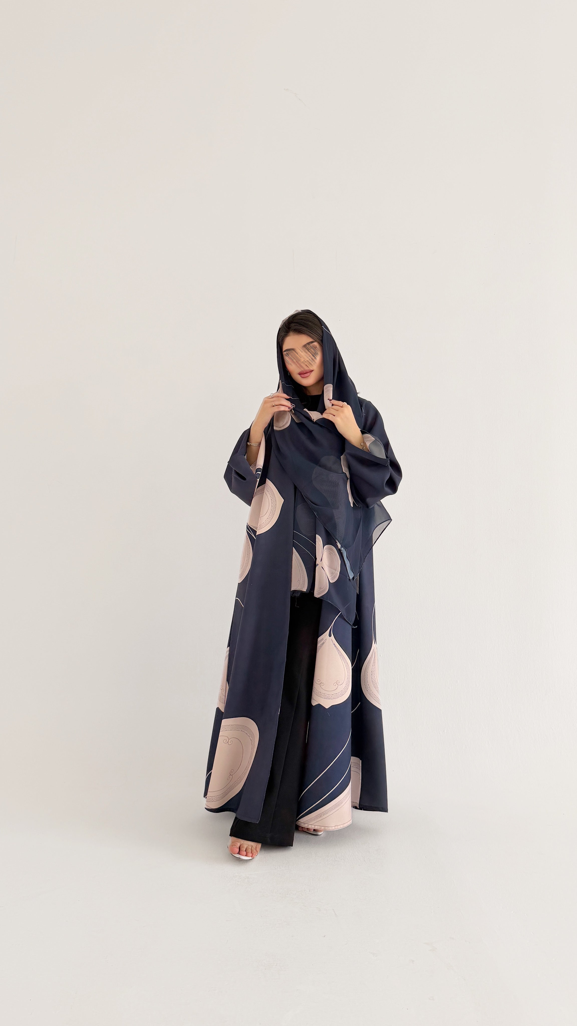 MWT1061 -عباية طباعة | Printed Abaya - Aya