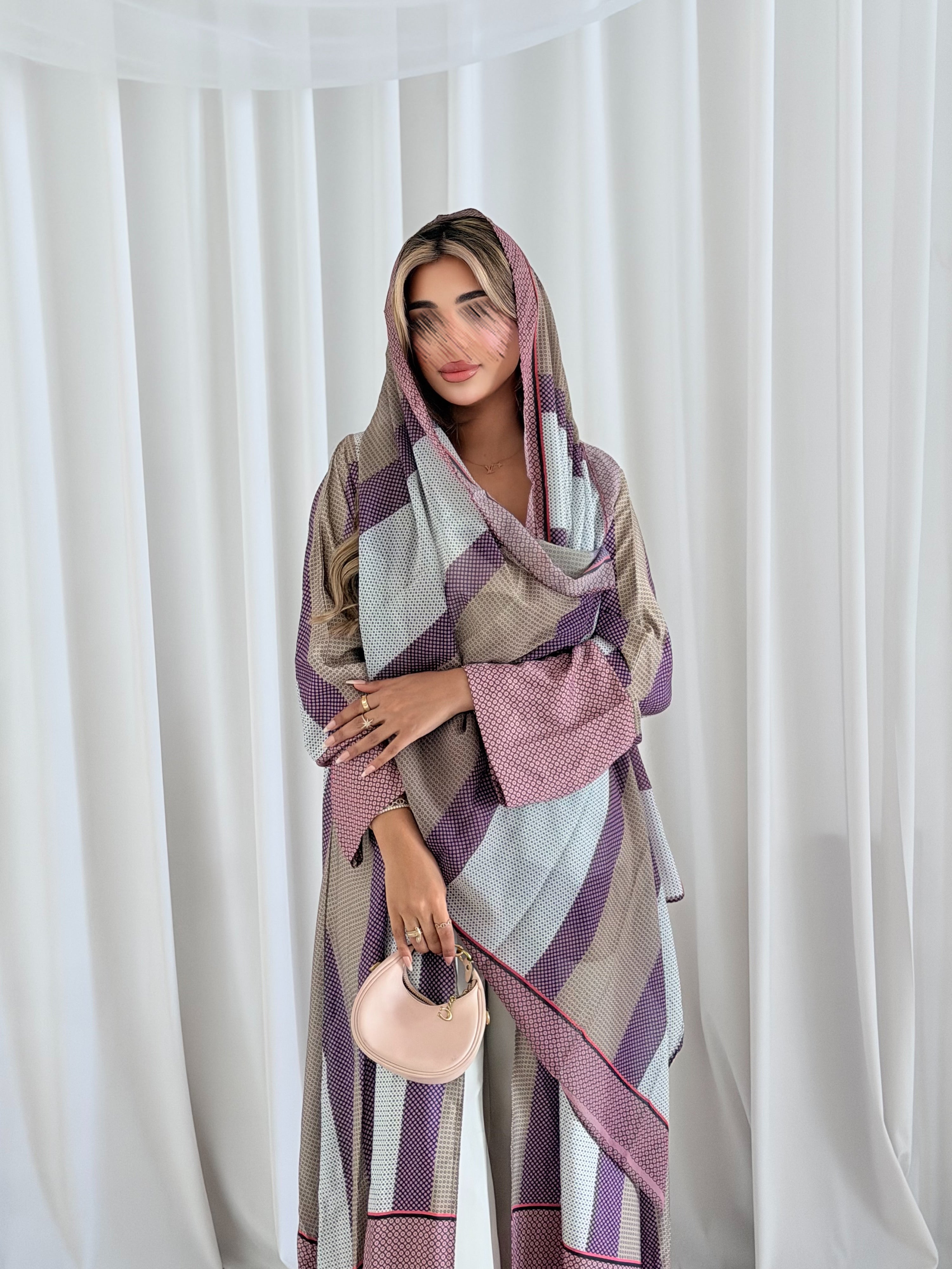 MWT1245 - Summer Printed Abaya |  عباية صيفية طباعة
