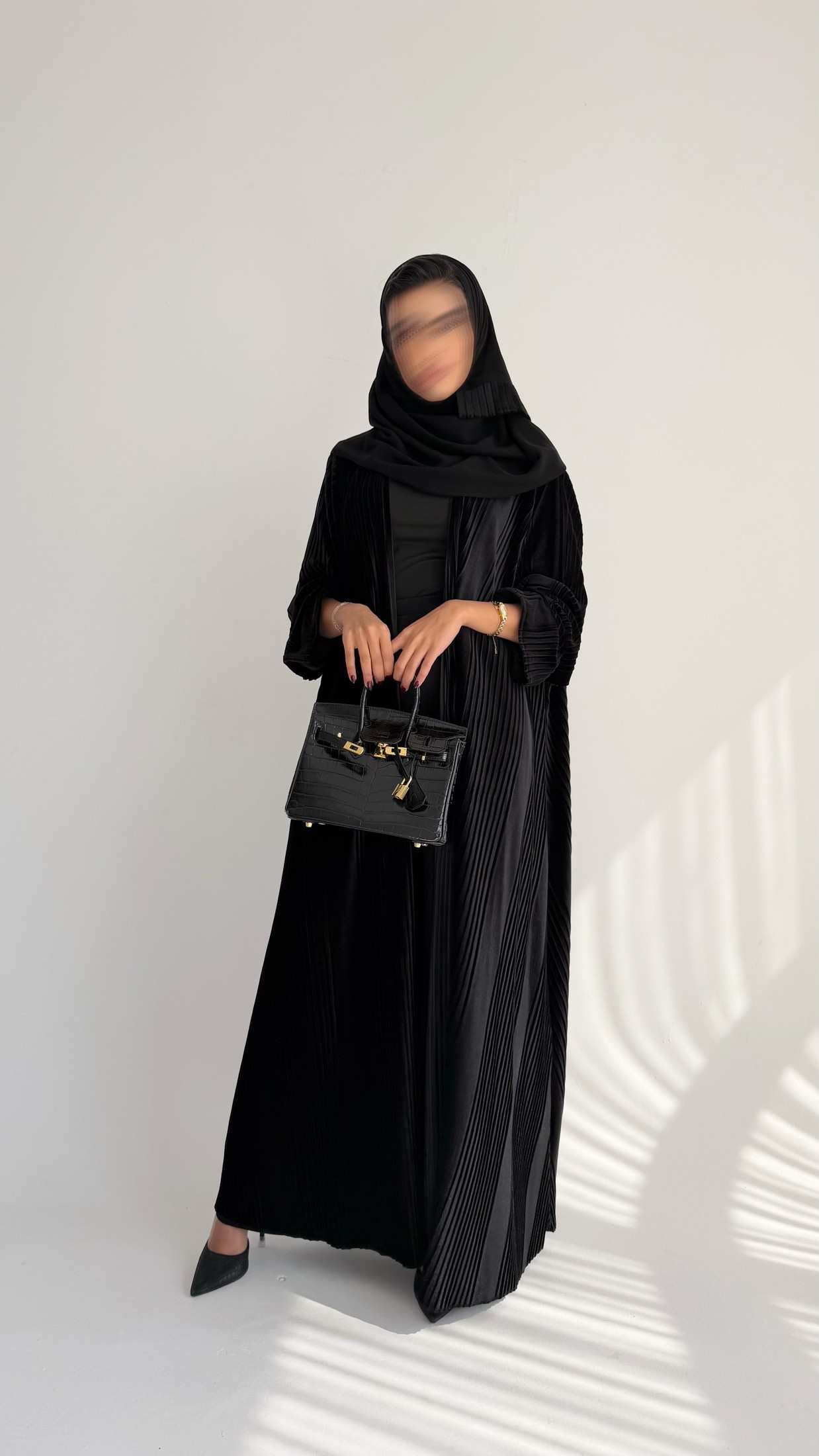 MWT879 - عباية مخمل بيليسية - Aya