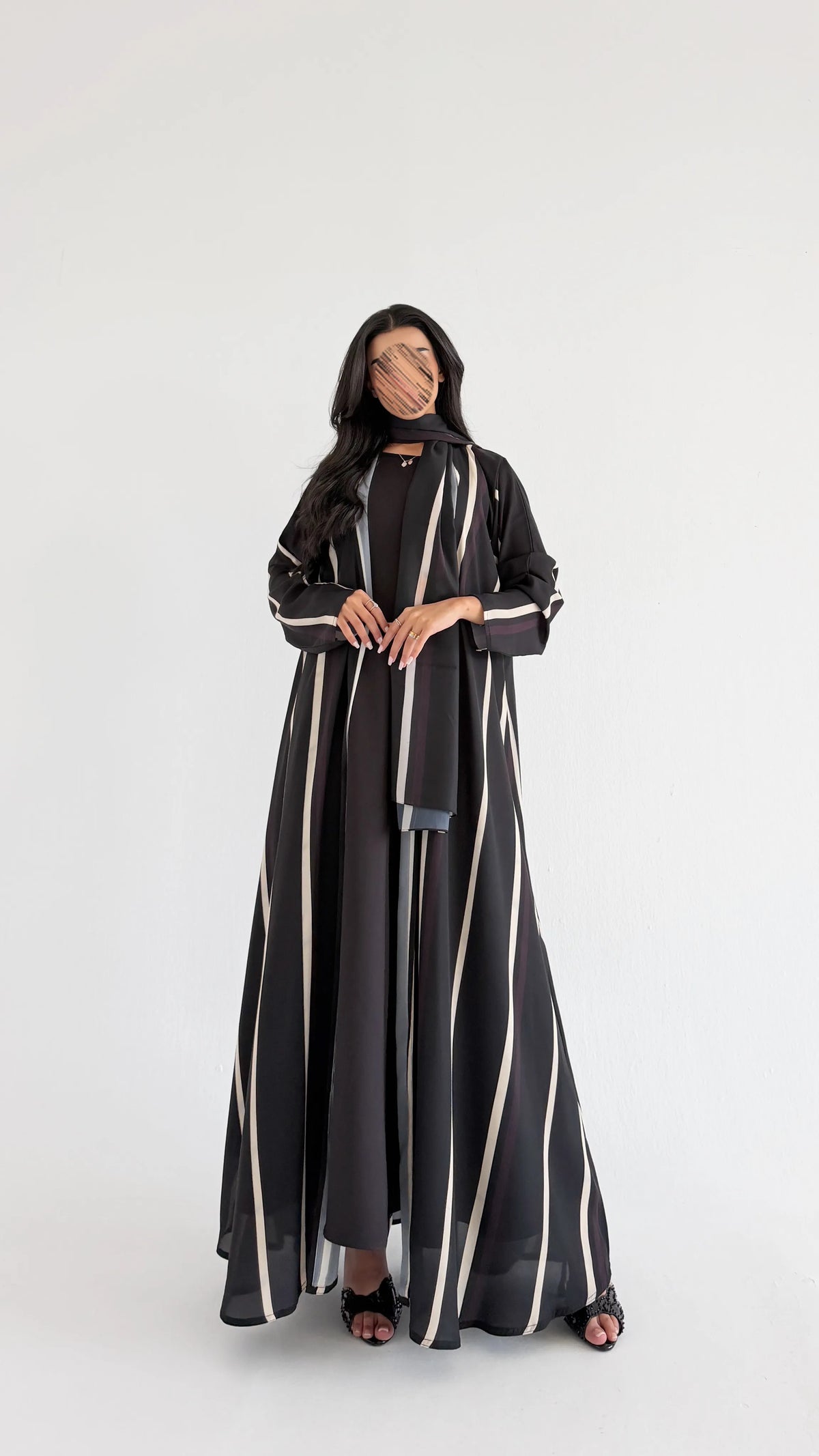 MWT1282 - عباية طباعة مخطط