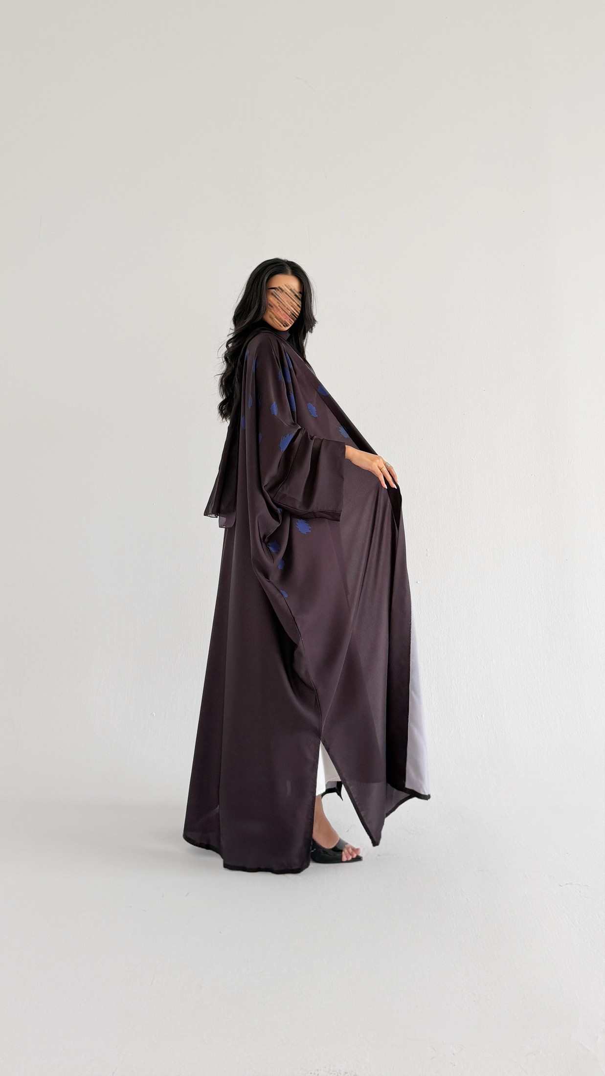 MWT1209 - عباية بطباعة | Printed Abaya - Aya
