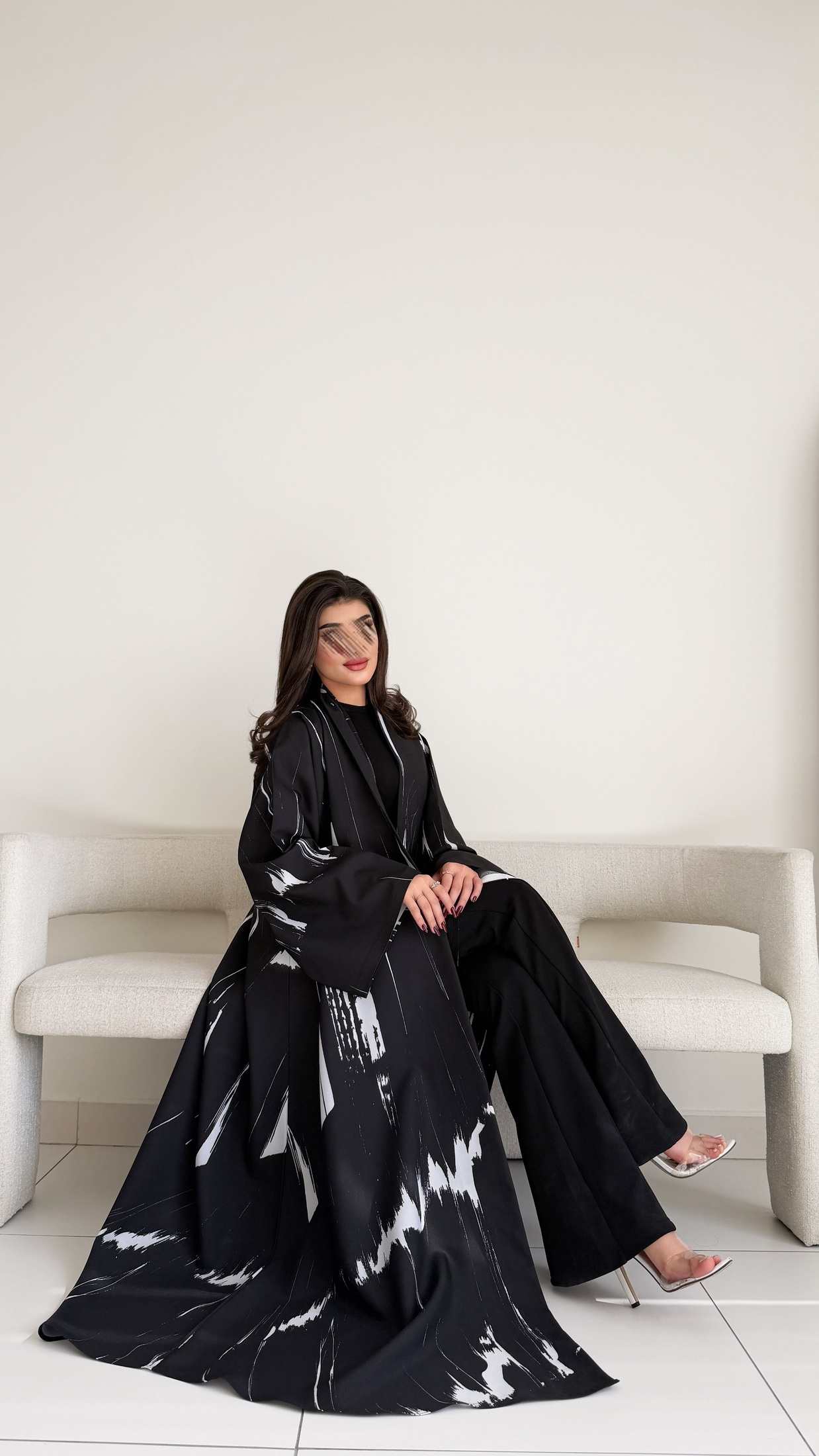 MWT1063 -عباية طباعة | Printed Abaya - Aya