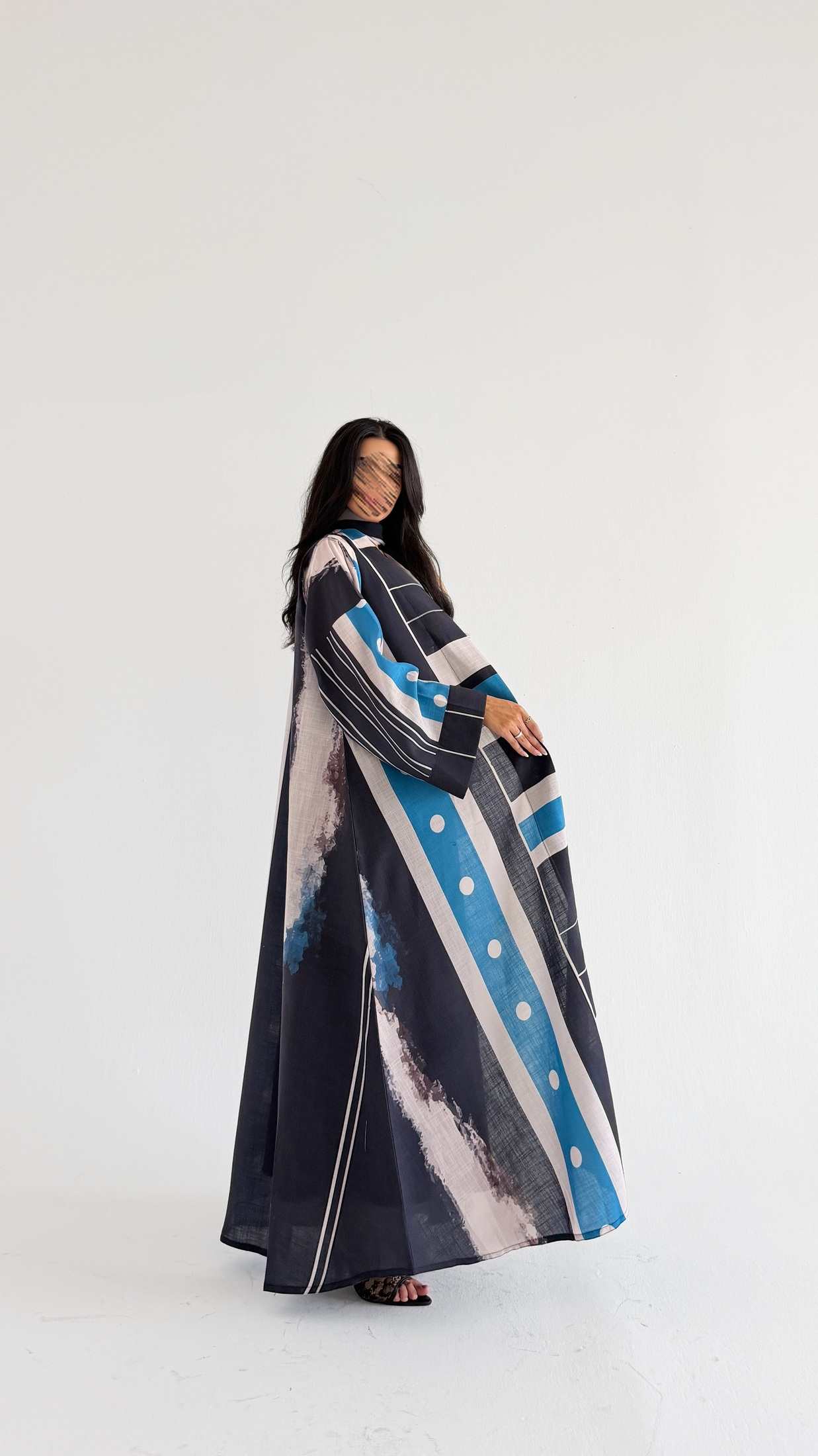 MWT1523 عباية طباعة | Printed Abaya - Aya