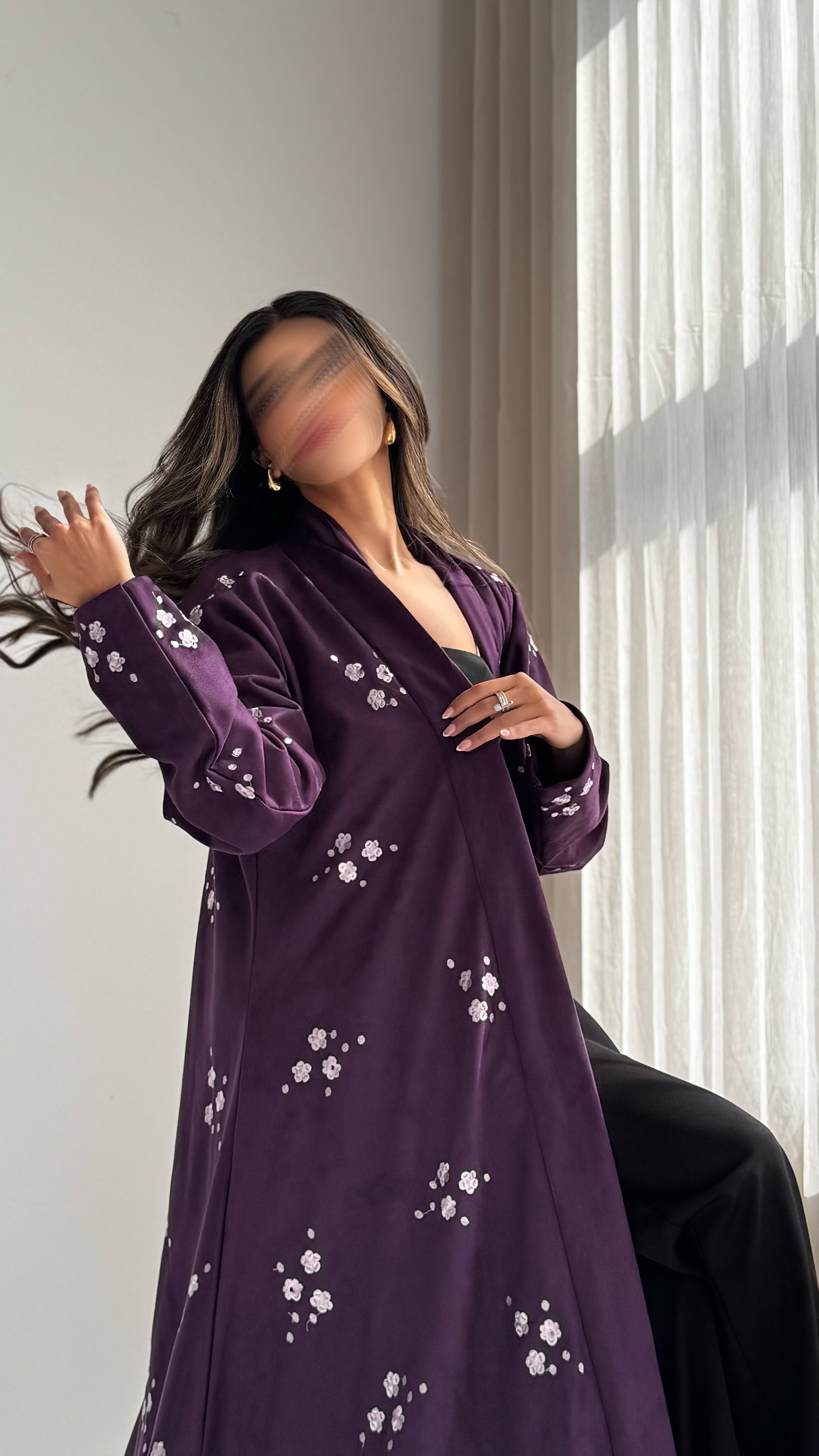 MWT691 -عباية شامواه تطريز - Aya