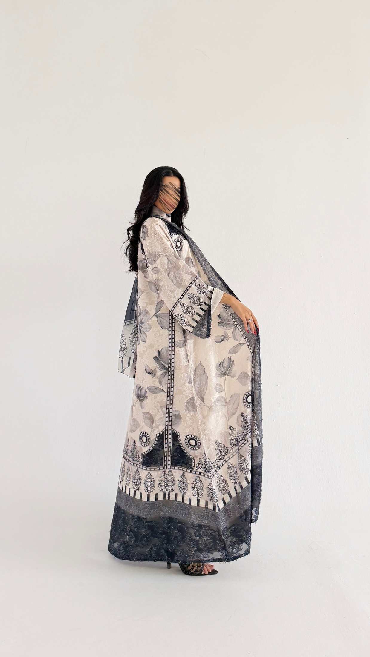 MWT1360 عباية طباعة | Printed Abaya - Aya