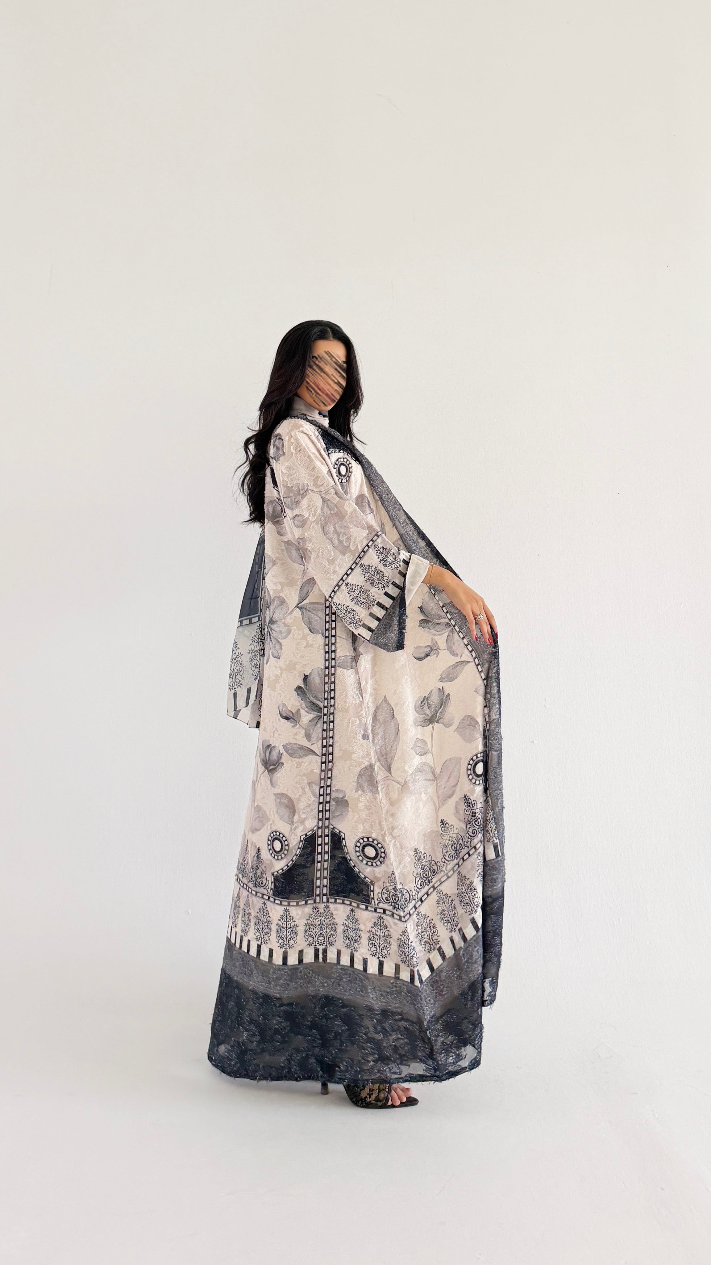 MWT1360 عباية طباعة | Printed Abaya - Aya