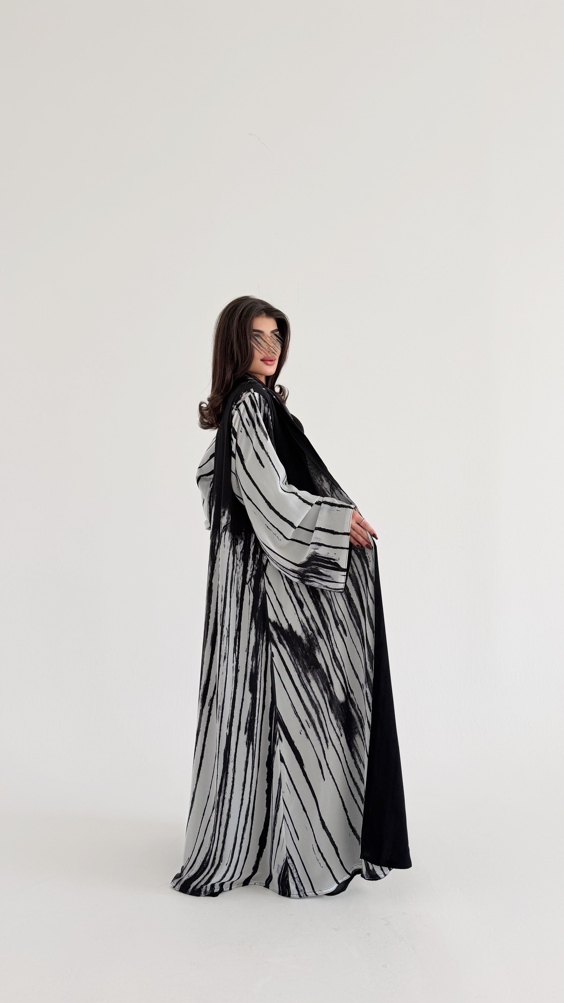MWT1076 - عباية طباعة | Printed Abaya - Aya