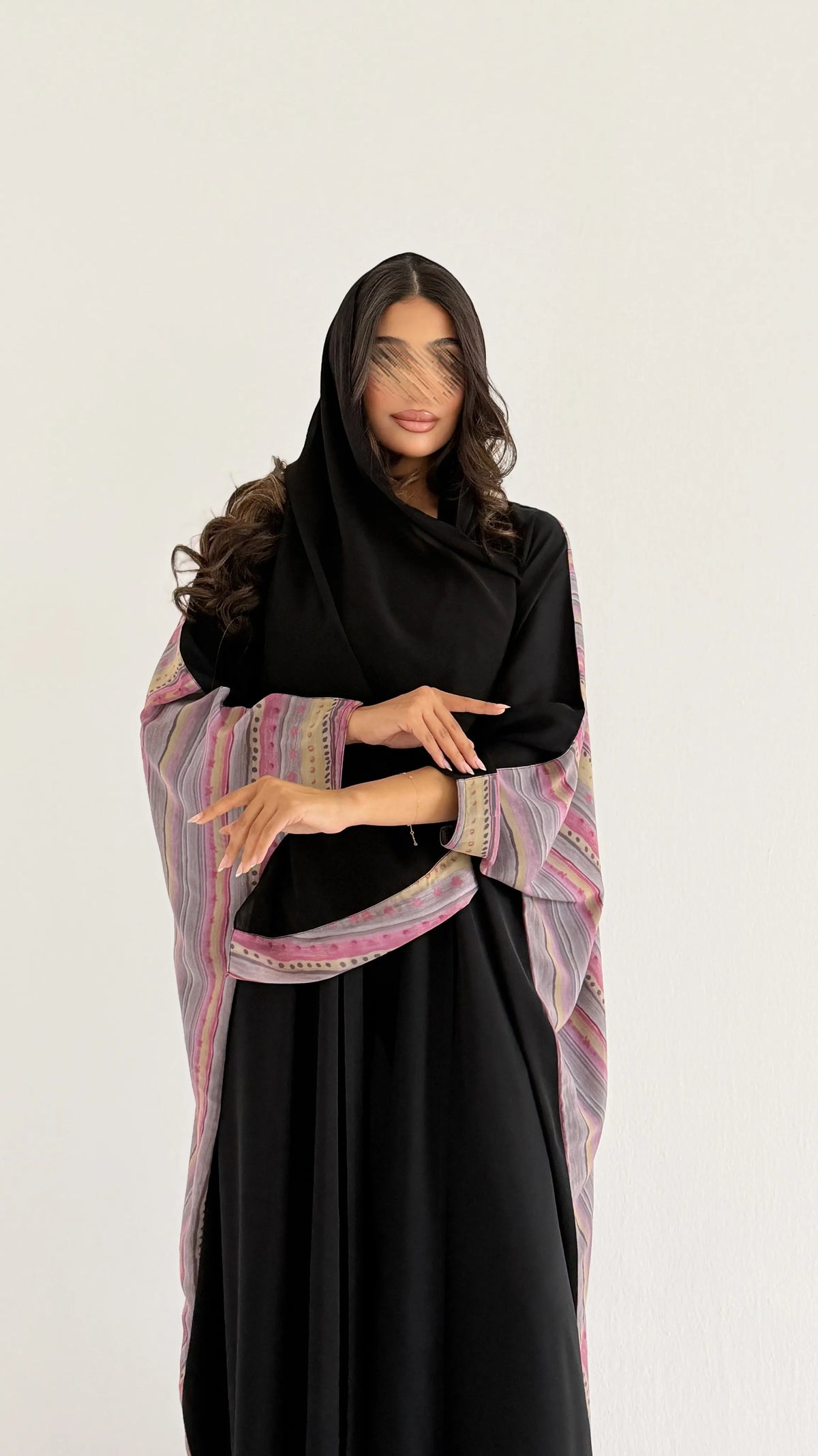 MWT4371 - عباية بلاك بيري بتدخيلة شيفون