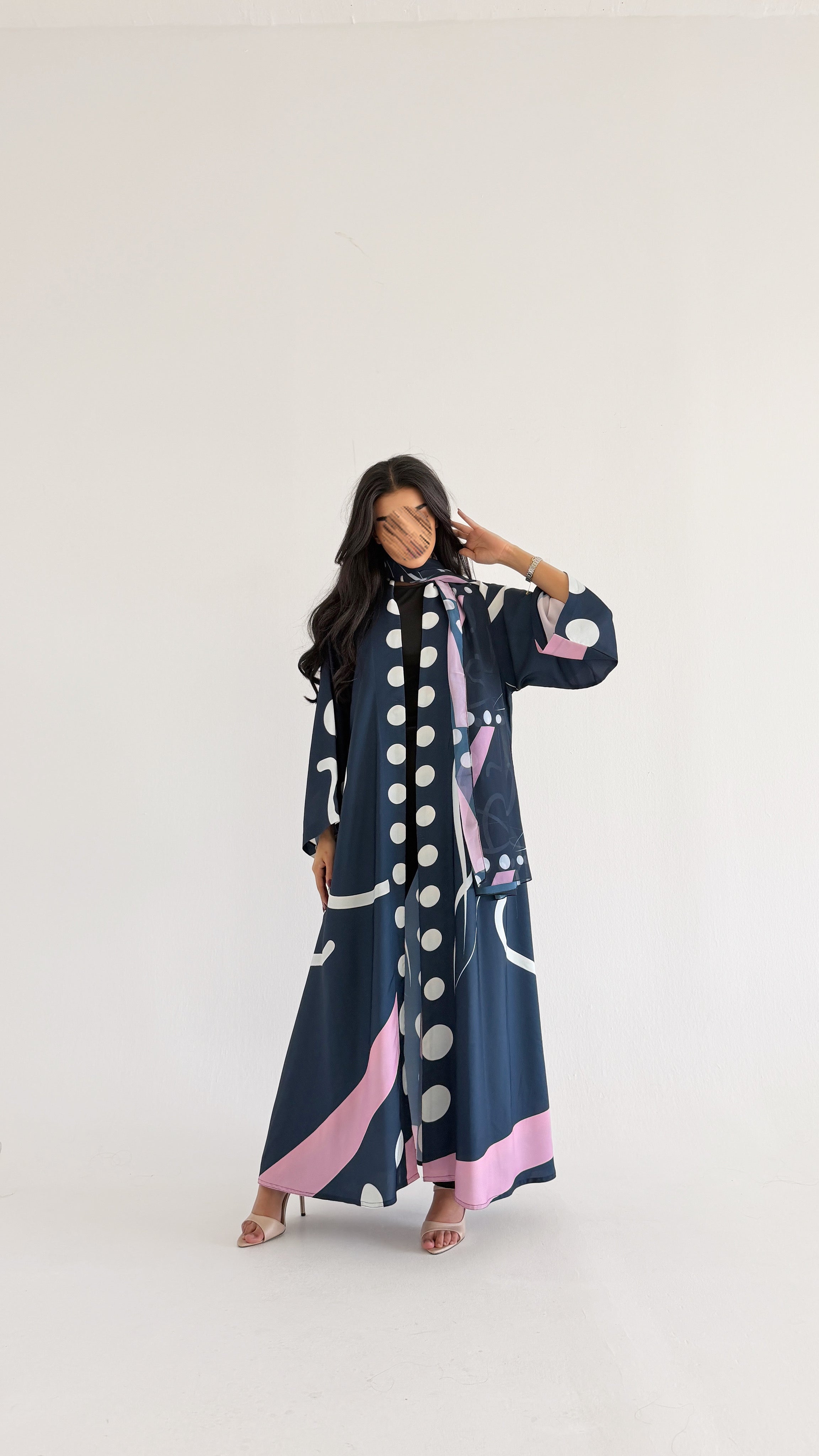 MWT1096 - عباية طباعة | Printed Abaya - Aya