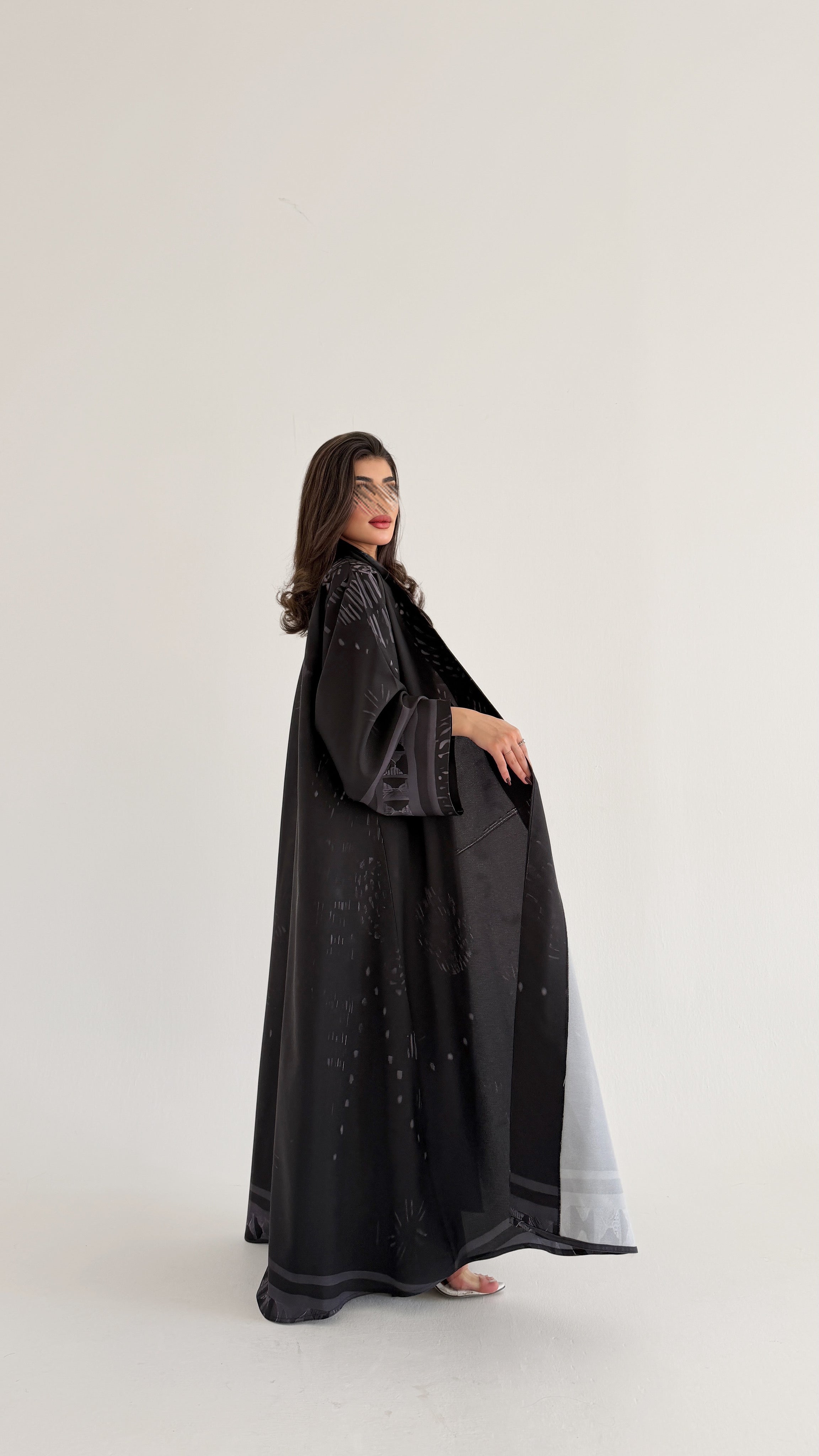 MWT1067 -عباية طباعة | Printed Abaya - Aya