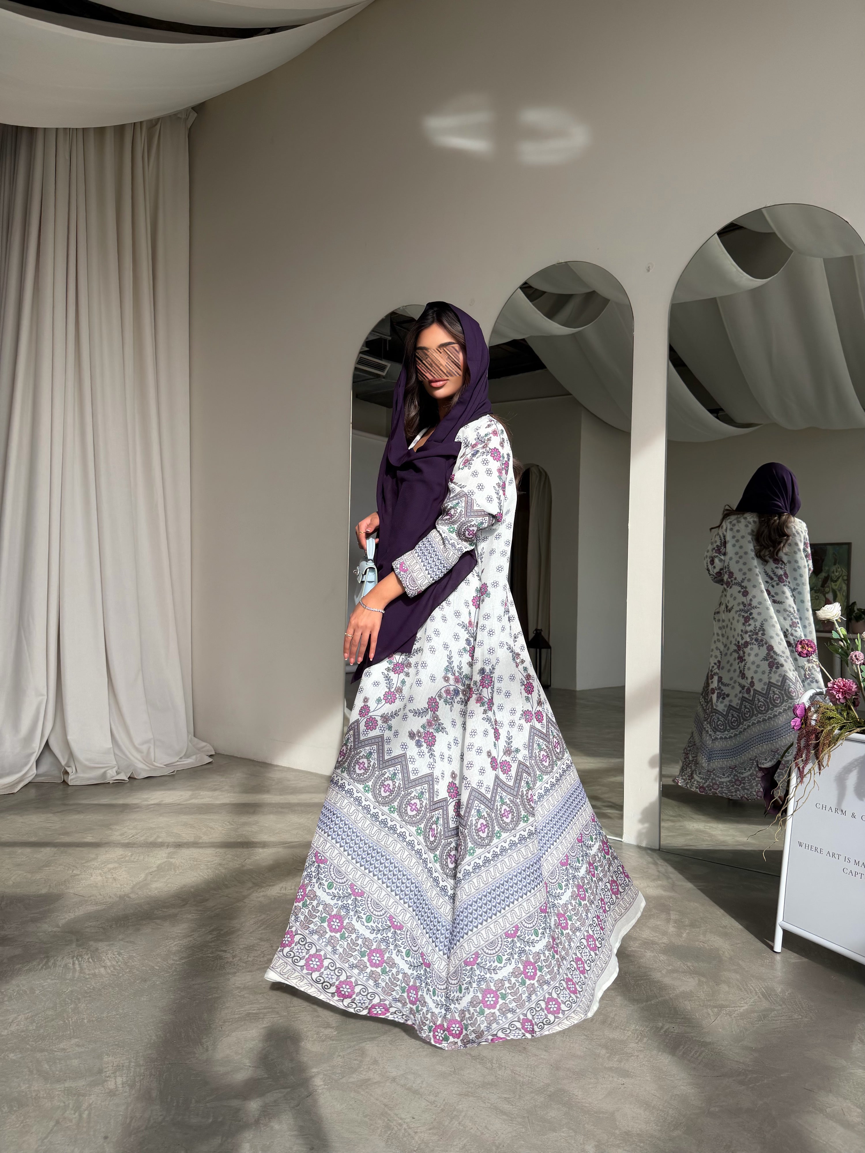 MWT774 - عباية ركامة مشجرة - Aya